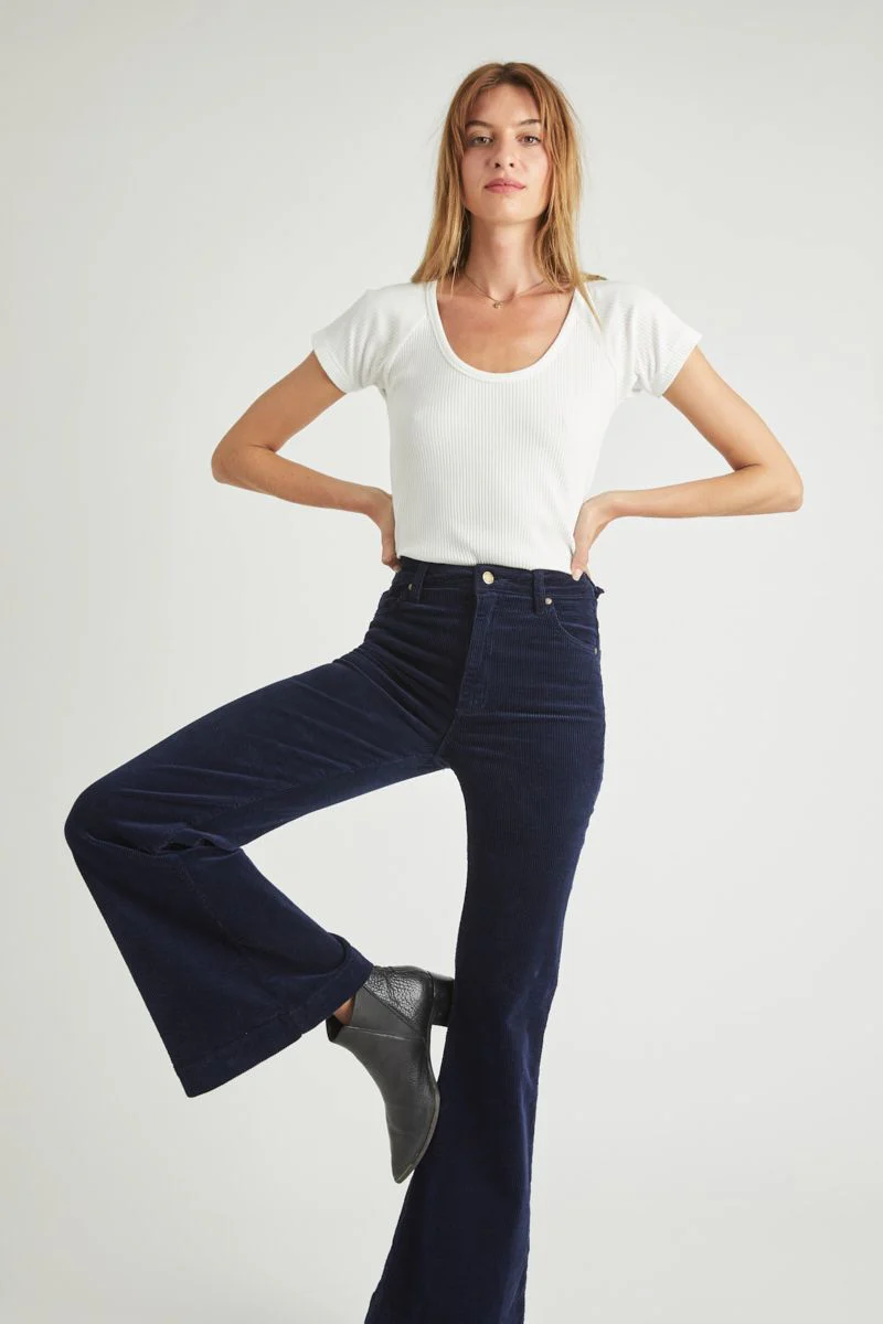 Rollas WOMENS EASTCOAST FLARE MIDNIGHT CORD - Image 13