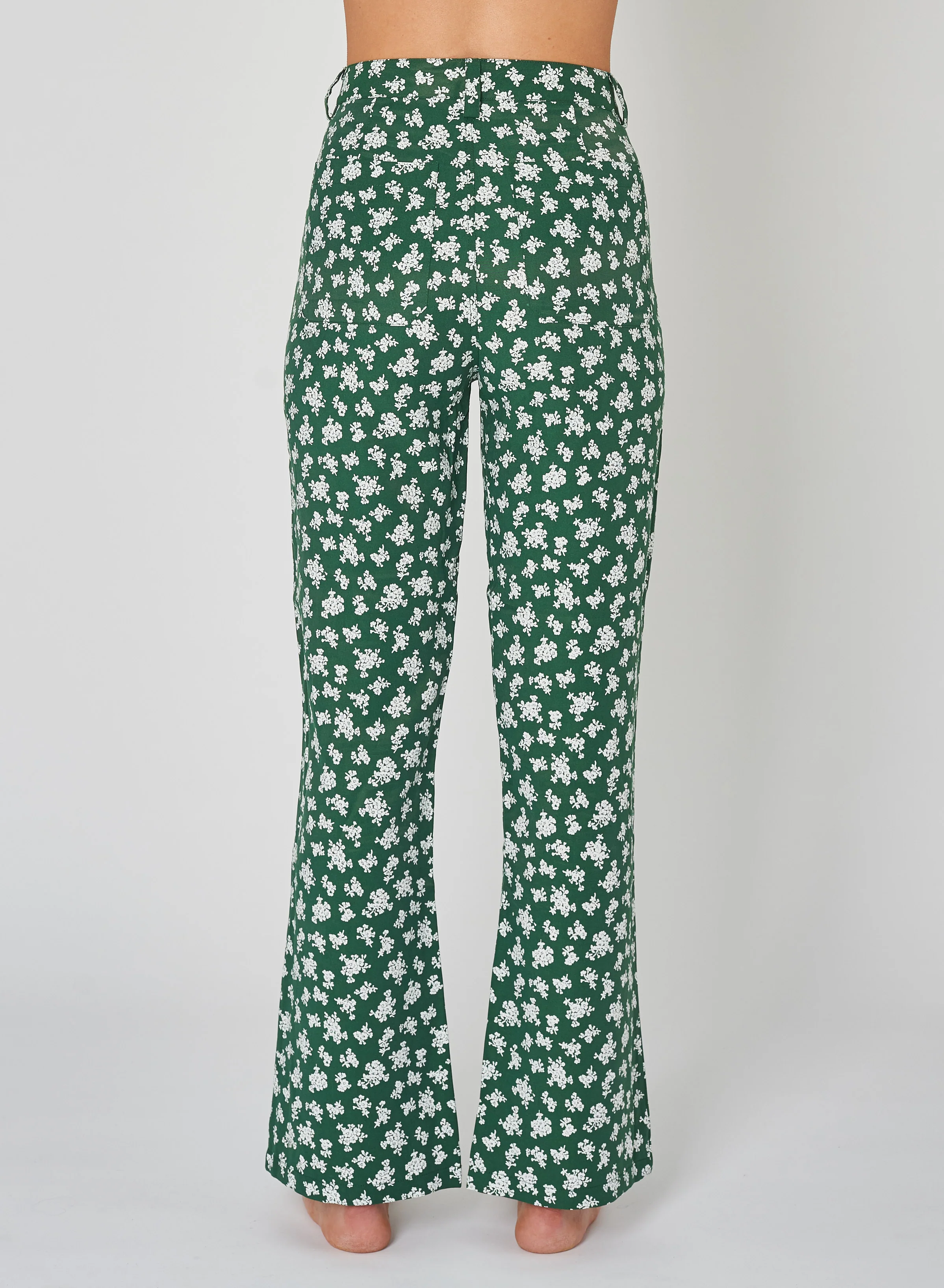 ROLLAS Womens Elderflower Bootcut Pant - Pine - Image 3