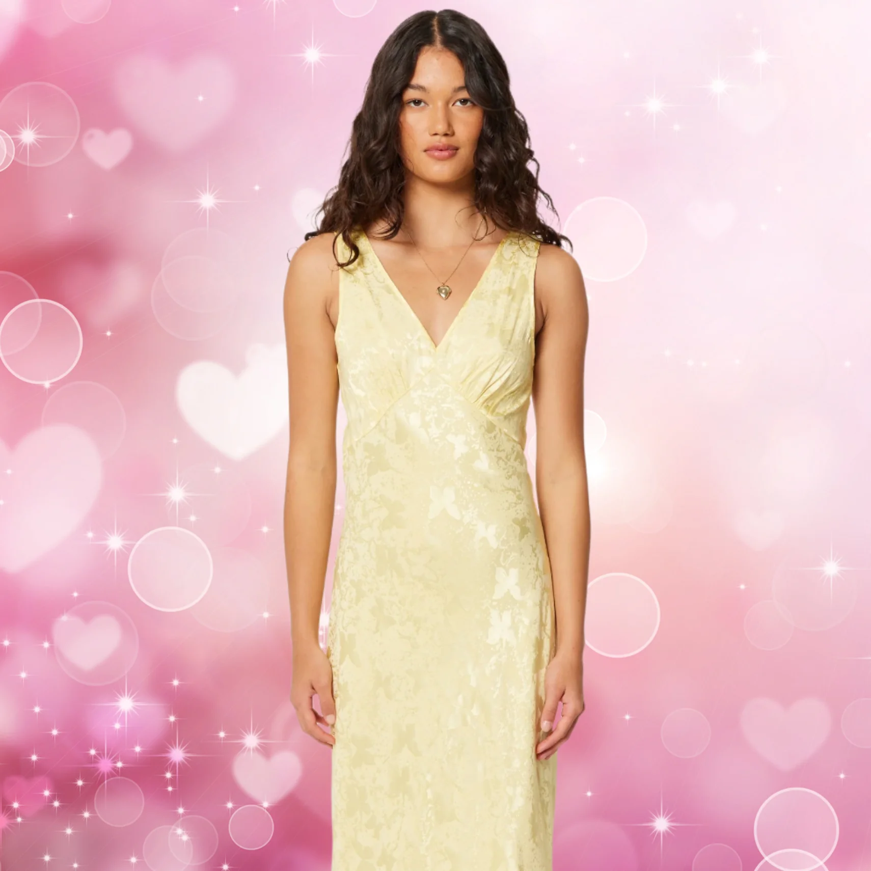 ROLLAS Womens Eliza Jacquard Maxi Dress - Limoncello - Image 6