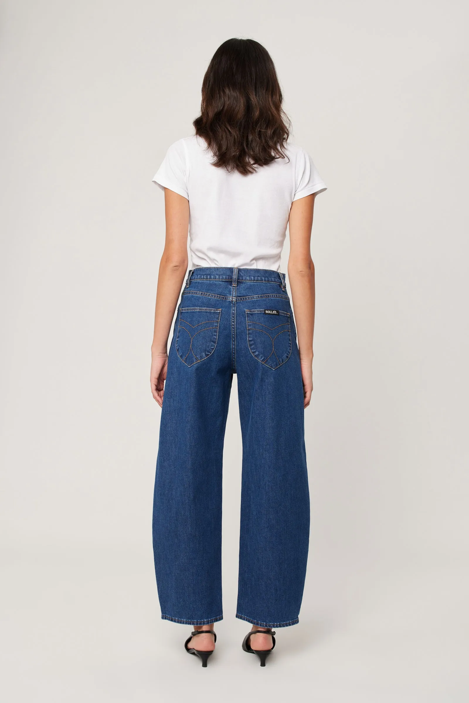 ROLLAS Womens Gigi Barrel Jeans - Forever Blue - Image 2