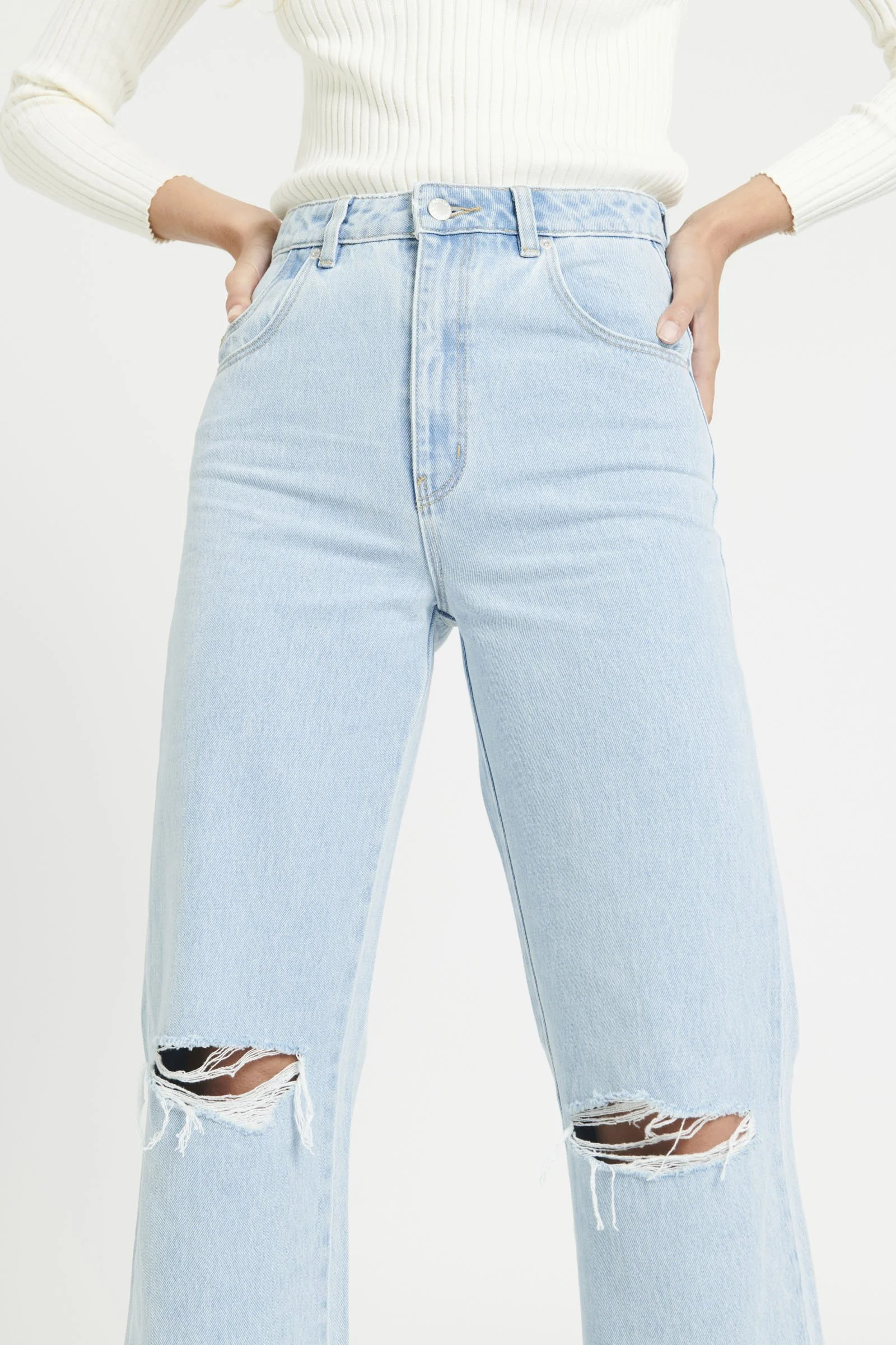 ROLLAS Womens Heidi Jean - Holiday Blue Organic - Image 3