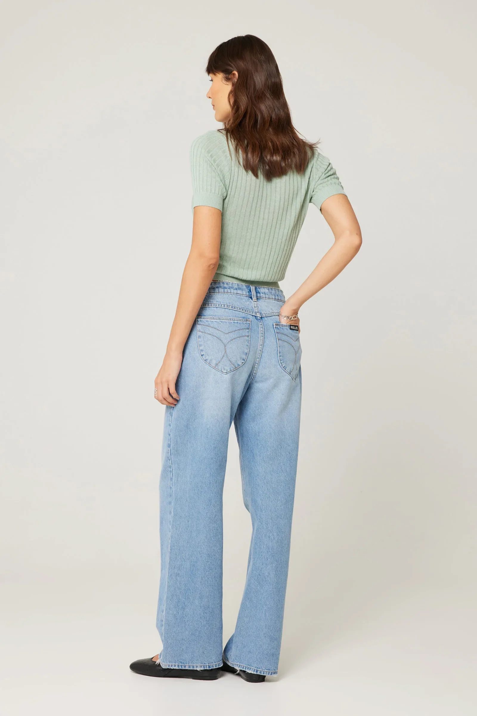 ROLLAS Womens Kate Baggy 90s Blue - Vintage Blue - Image 11