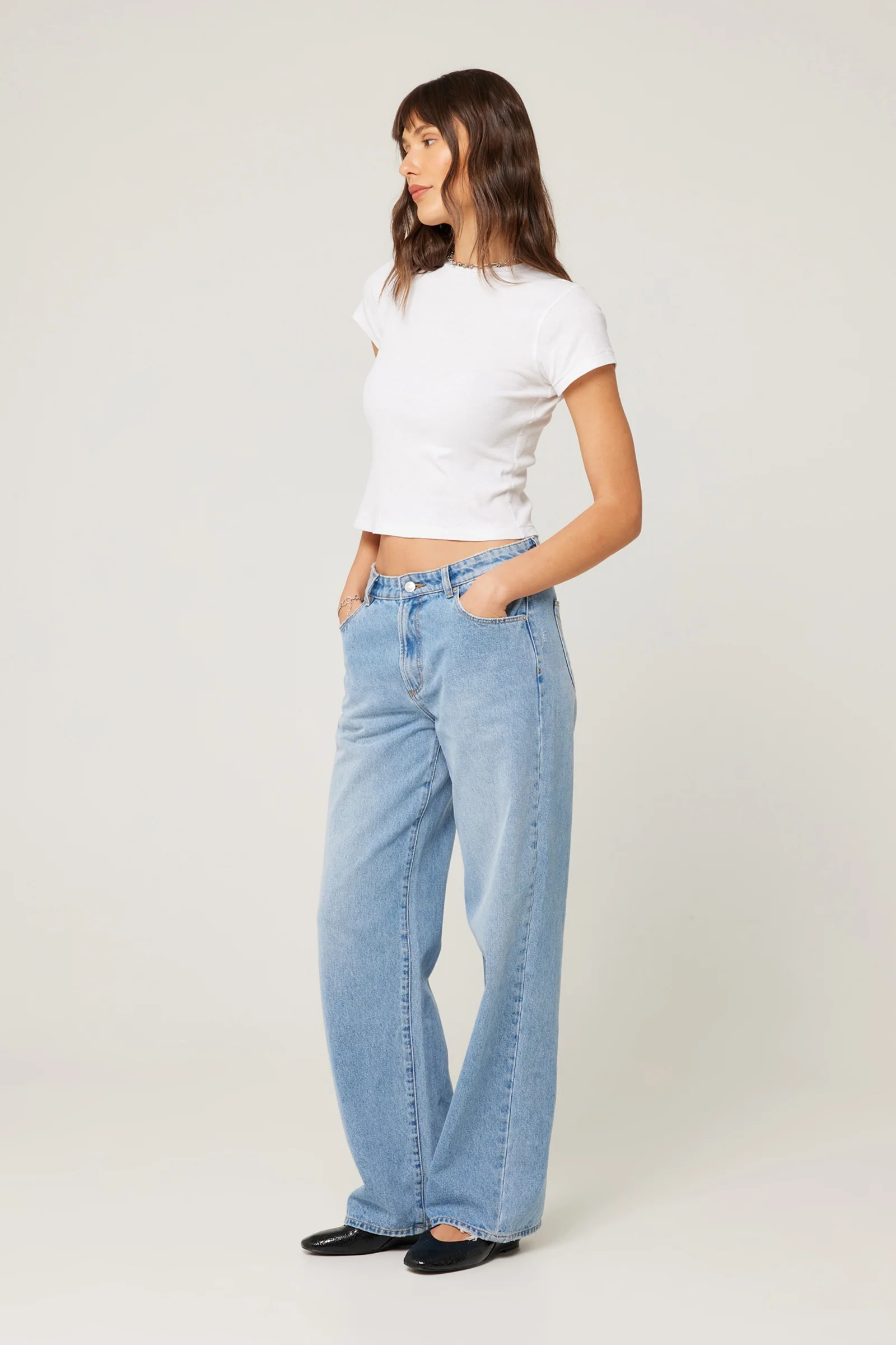 ROLLAS Womens Kate Baggy 90s Blue - Vintage Blue - Image 7