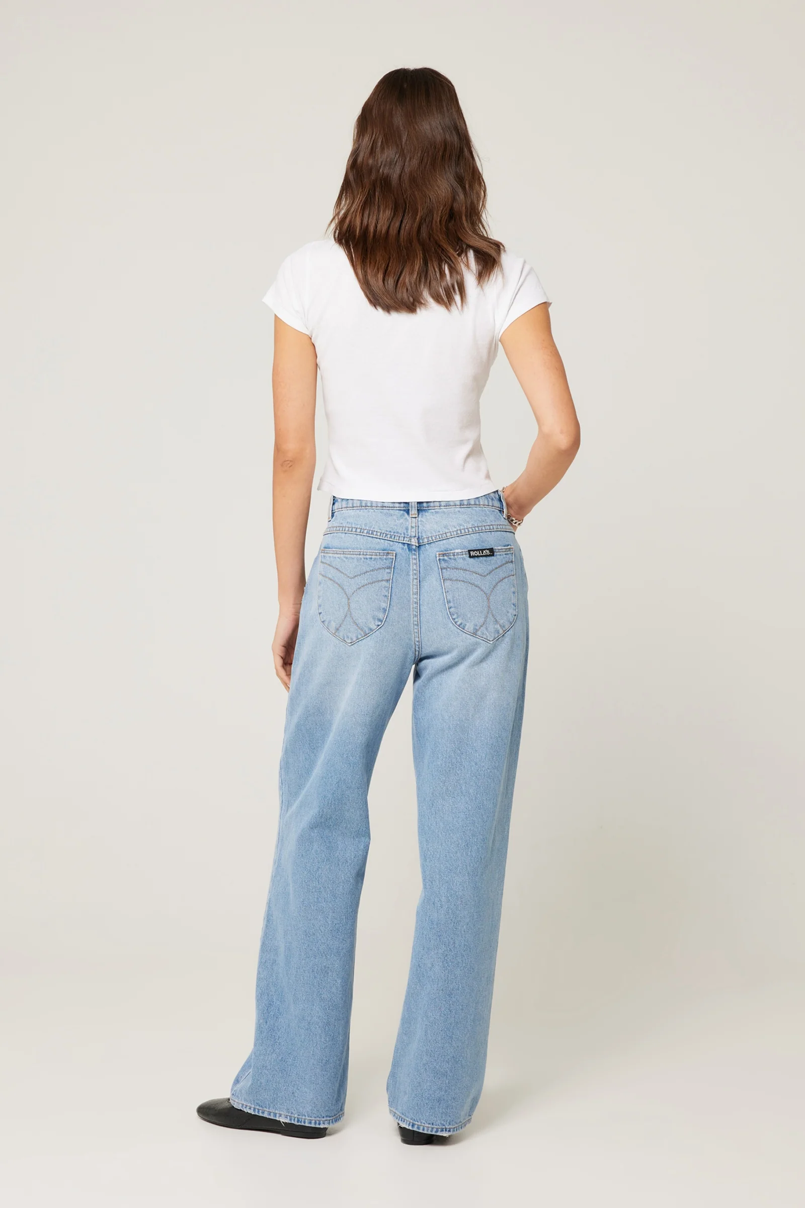 ROLLAS Womens Kate Baggy 90s Blue - Vintage Blue - Image 8