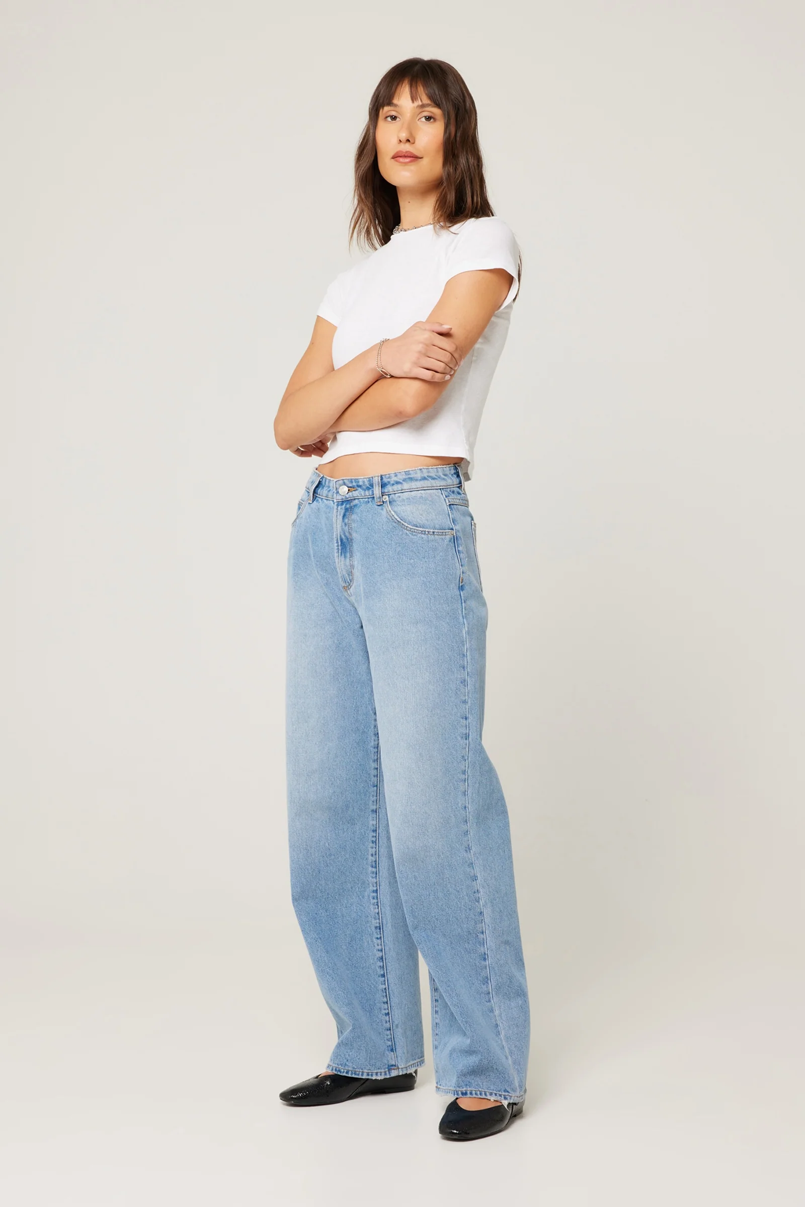 ROLLAS Womens Kate Baggy 90s Blue - Vintage Blue - Image 9