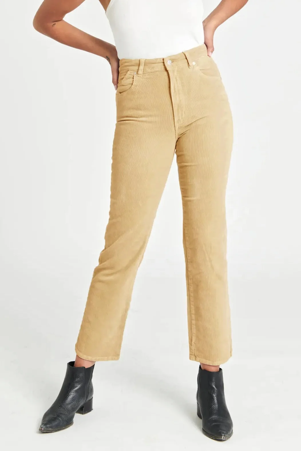 ROLLAS Womens Original Straight Stone Cord Jeans - Image 3