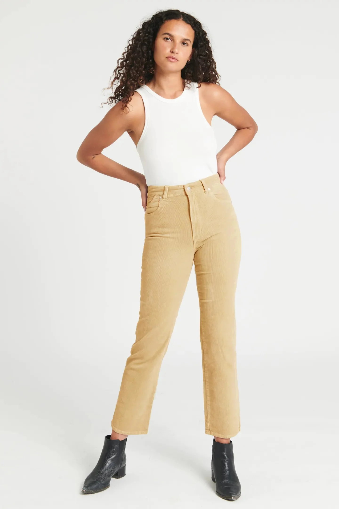ROLLAS Womens Original Straight Stone Cord Jeans - Image 4
