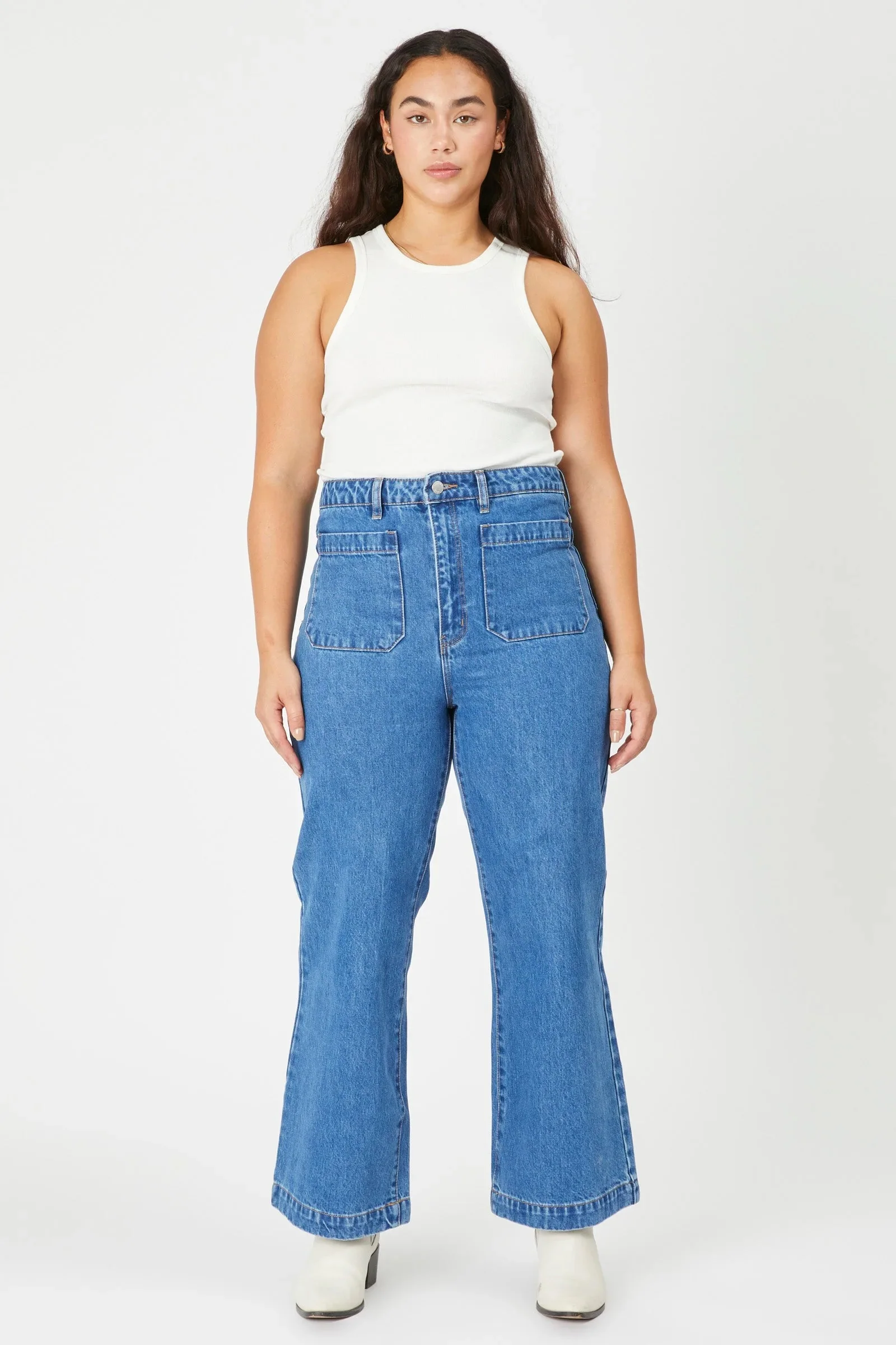 Rollas WOMENS SAILOR JEAN - ASHLEY BLUE - Image 20