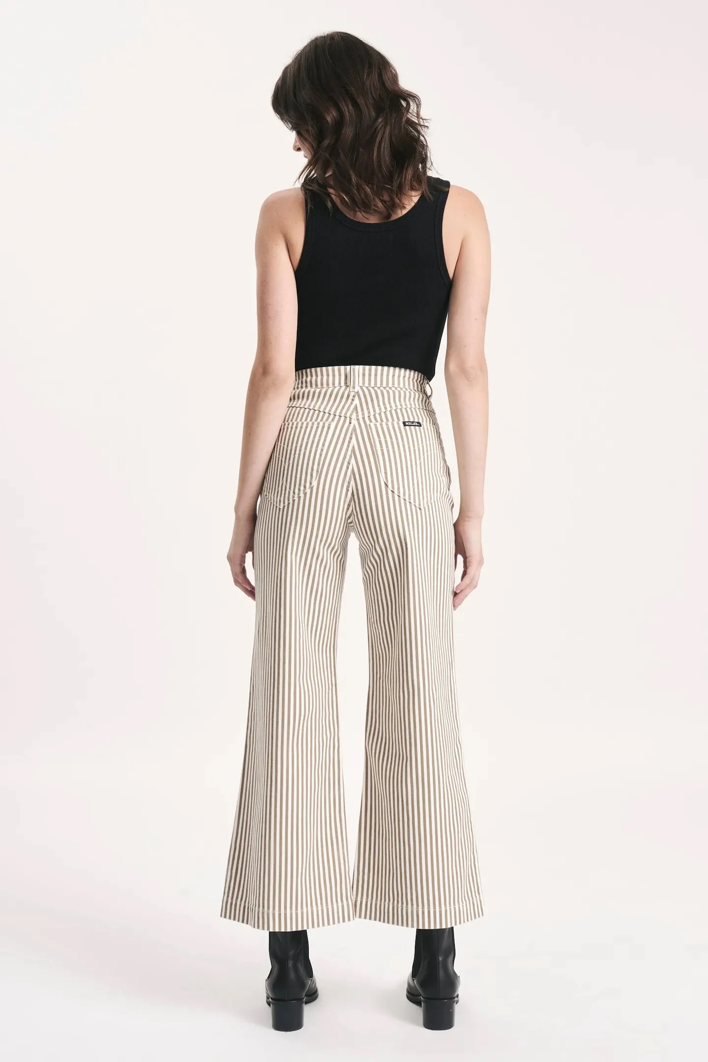 ROLLAS Womens Sailor Jean Laura Stripe Mink - Image 2