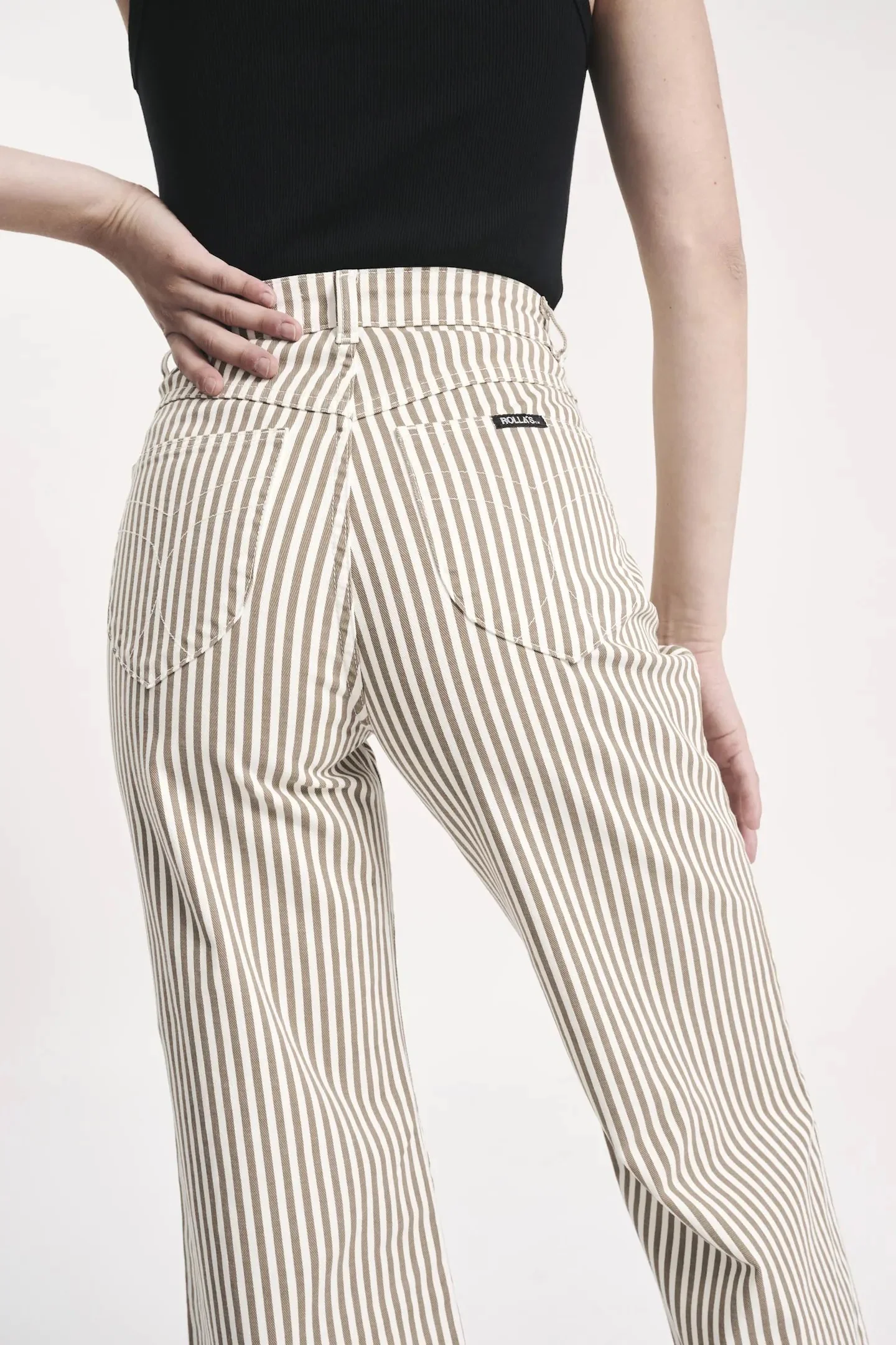 ROLLAS Womens Sailor Jean Laura Stripe Mink - Image 5