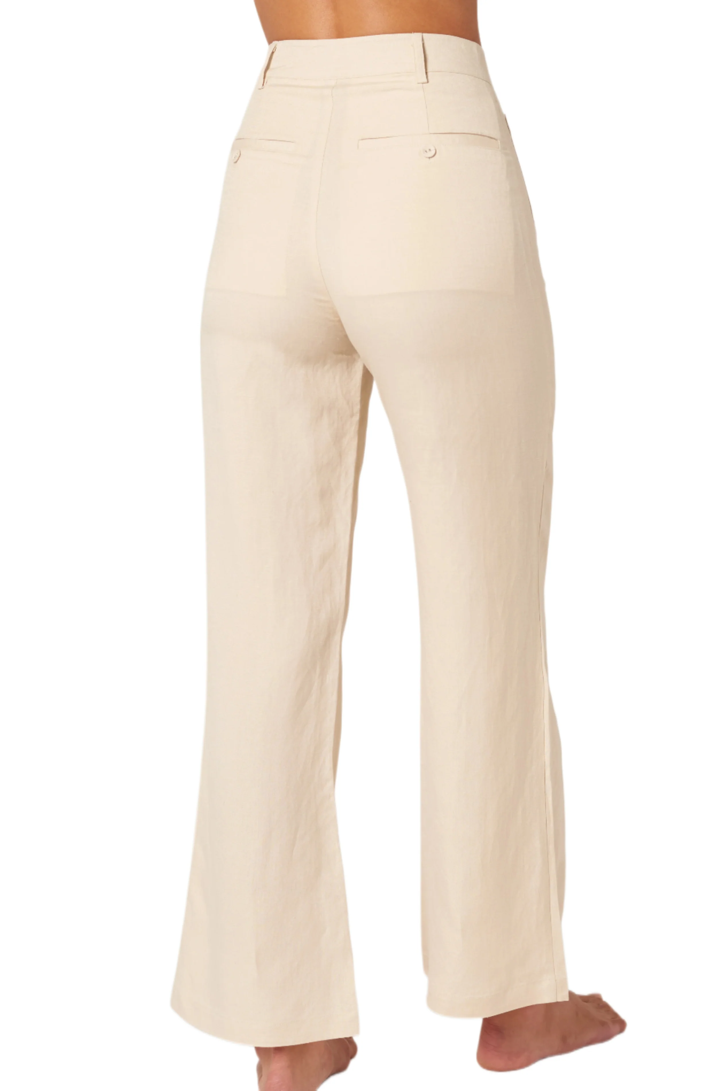 ROLLAS Womens Sailor Linen Pant - Biscuit - Image 2