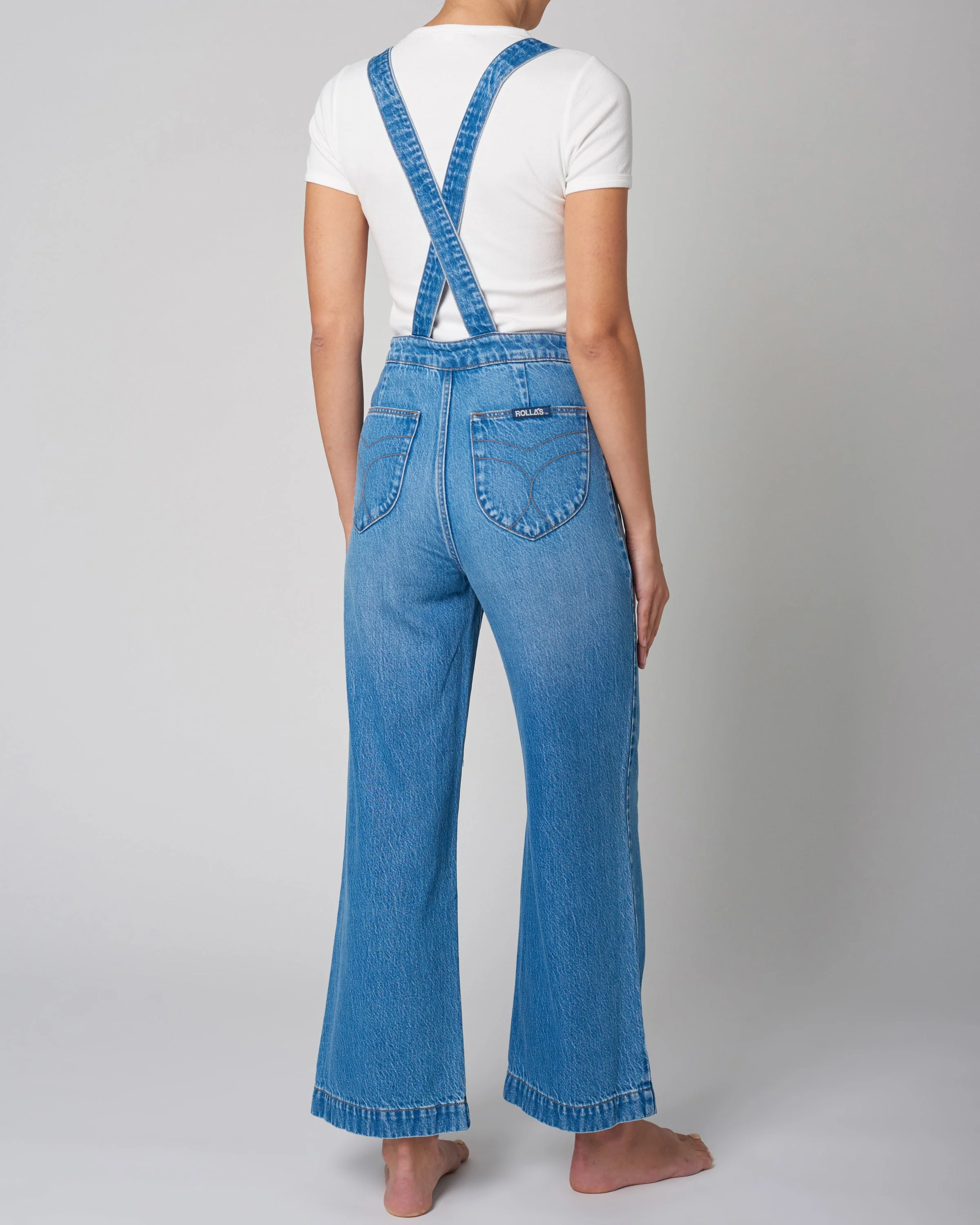 ROLLAS Womens Sailor Overall - Lyocell Blue - Image 2