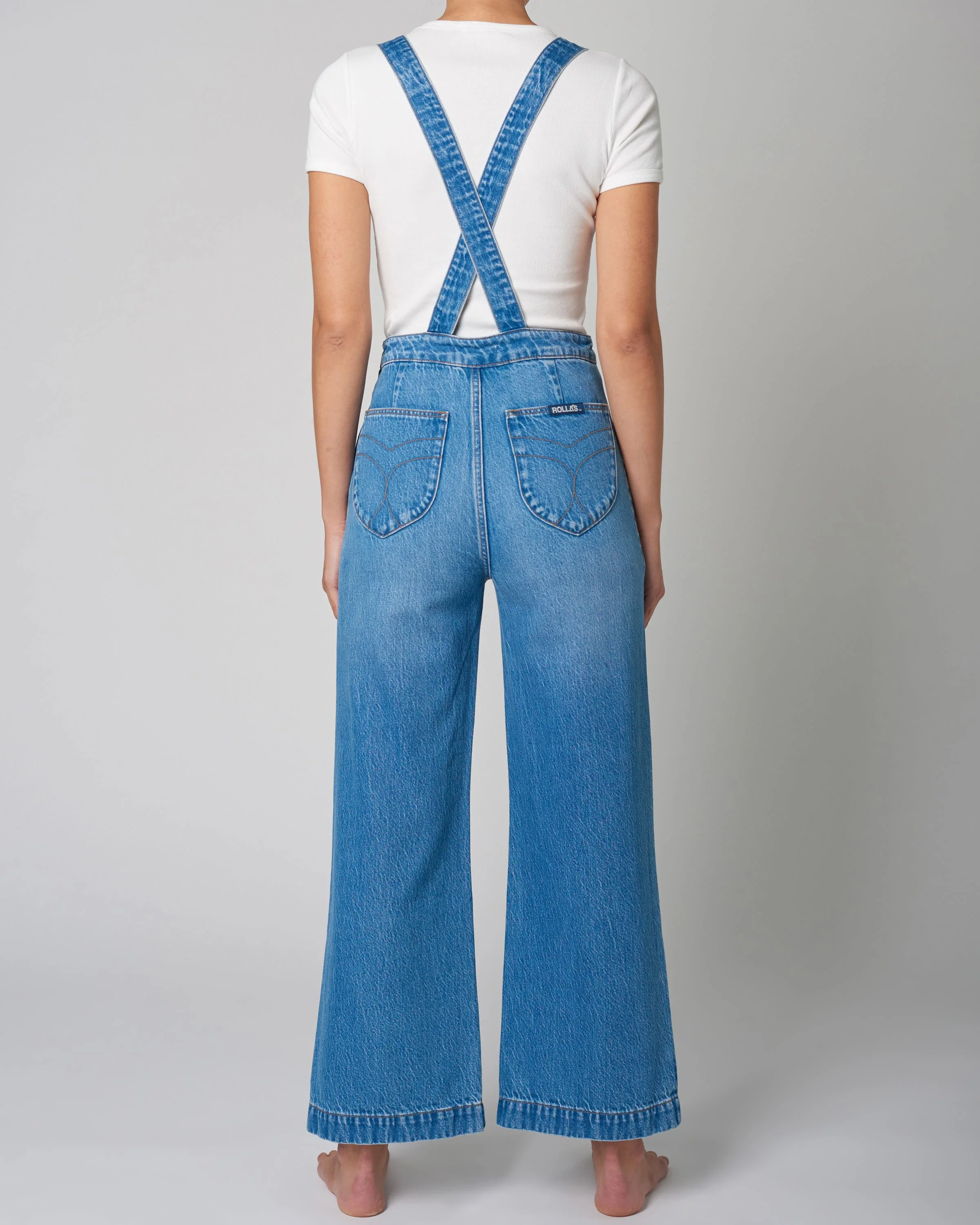 ROLLAS Womens Sailor Overall - Lyocell Blue - Image 3