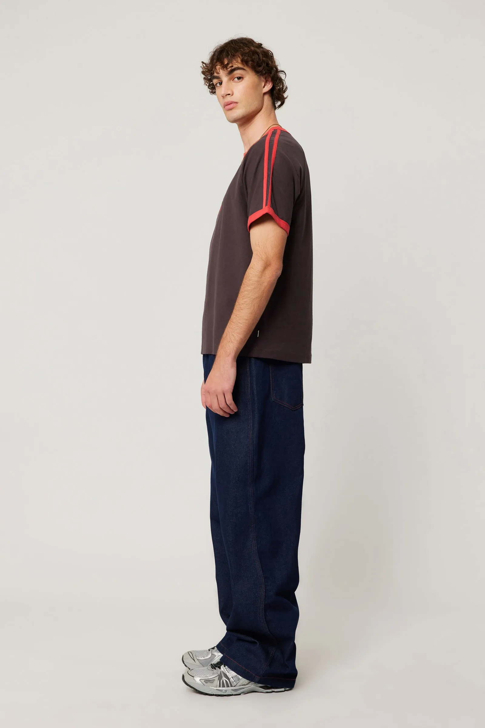 ROLLAS x ACDC Mens Dirty Deeds Ringer Tee - Washed Black - Image 2