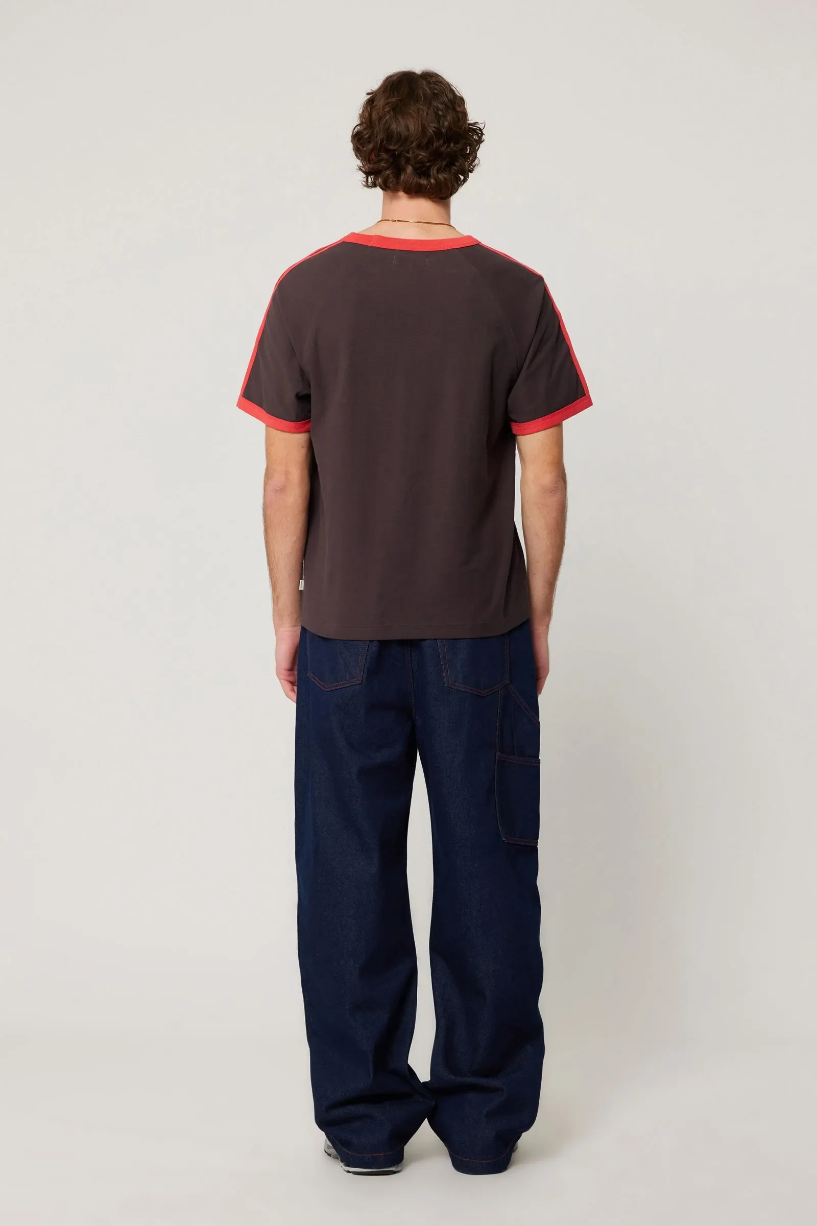 ROLLAS x ACDC Mens Dirty Deeds Ringer Tee - Washed Black - Image 5