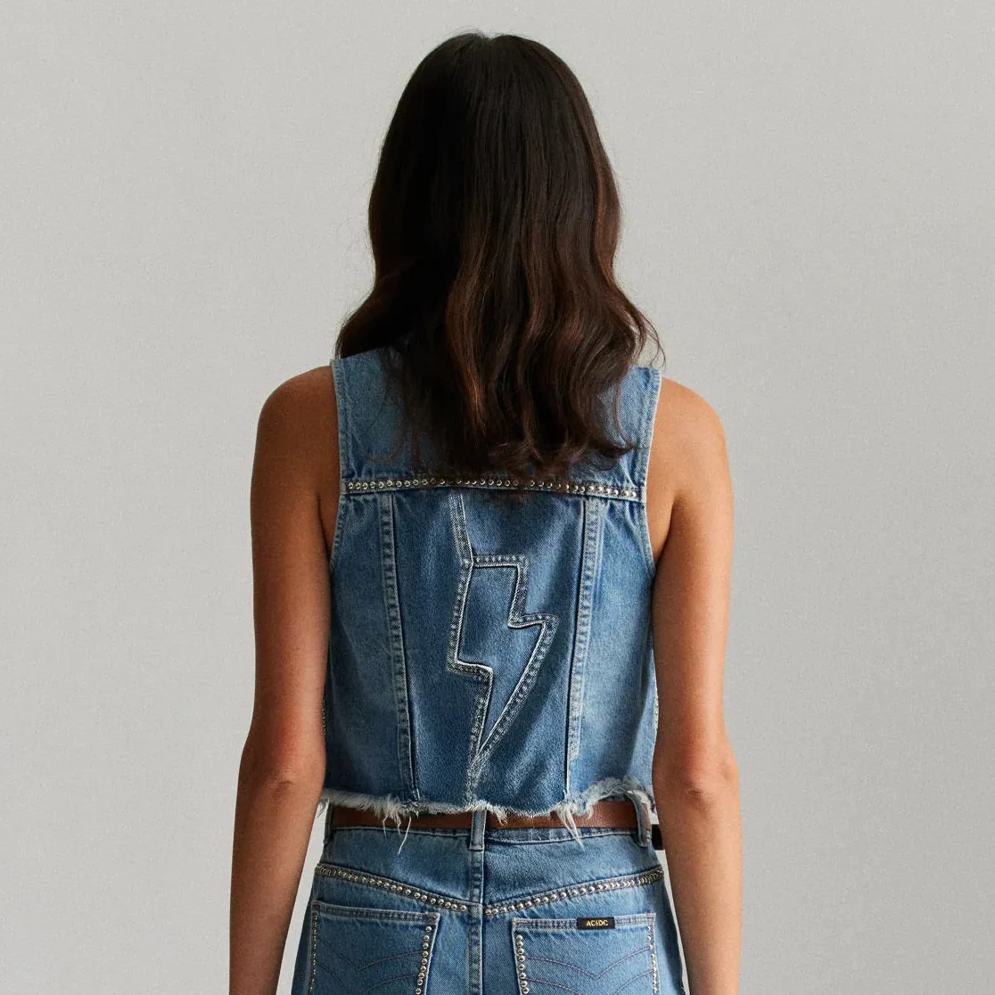 ROLLAS x ACDC Womens Morgan Vest - Stud - Image 9