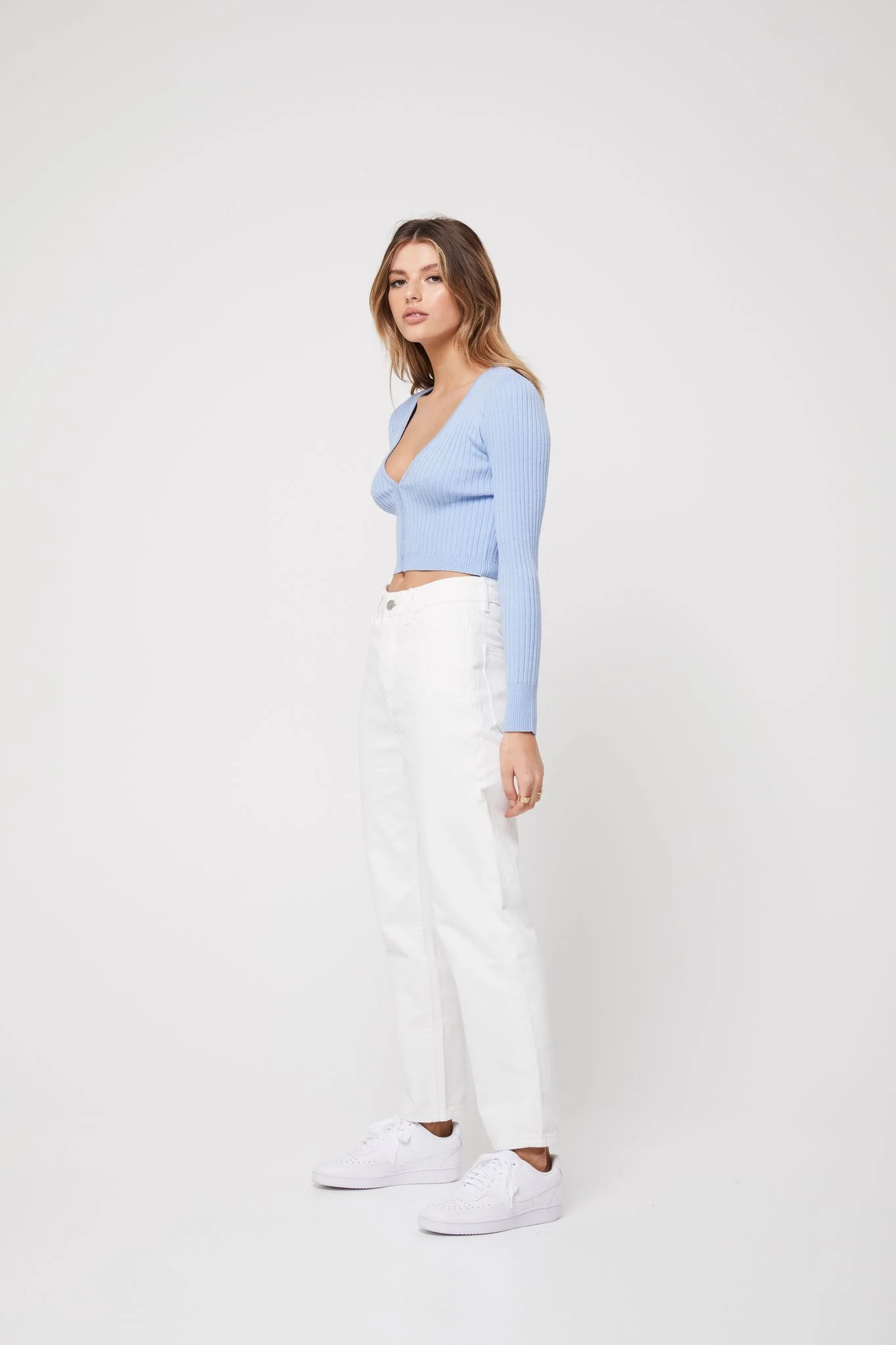 Rozalia Russian x Atoir WOMENS THE DAY CARDIGAN - BABY BLUE - Image 4