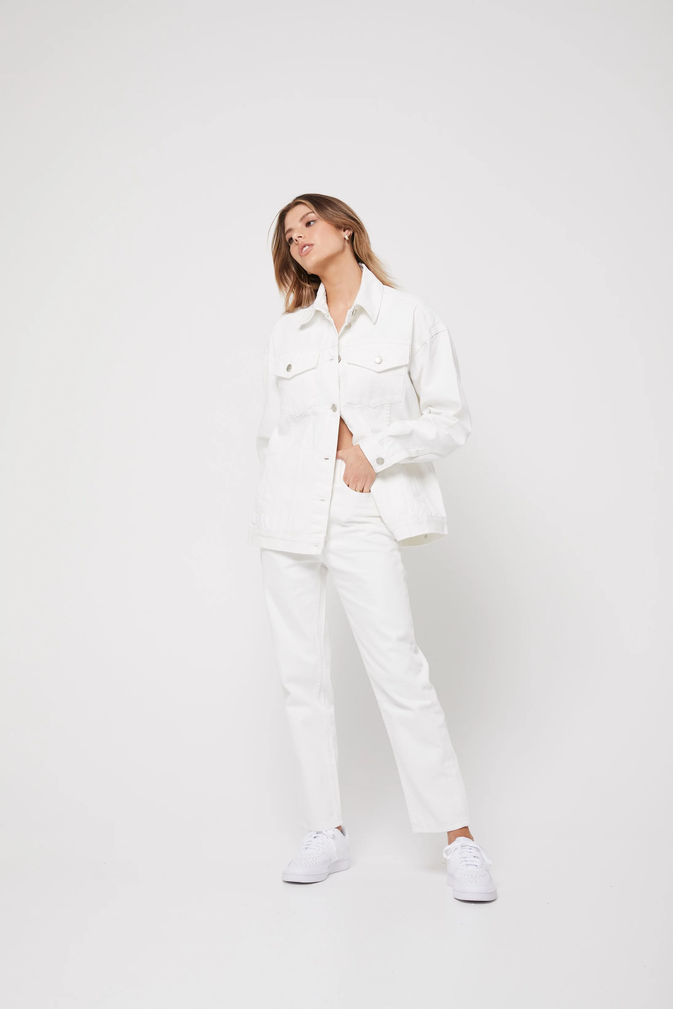 Rozalia Russian x Atoir WOMENS THE DENIM JACKET -WHITE - Image 8