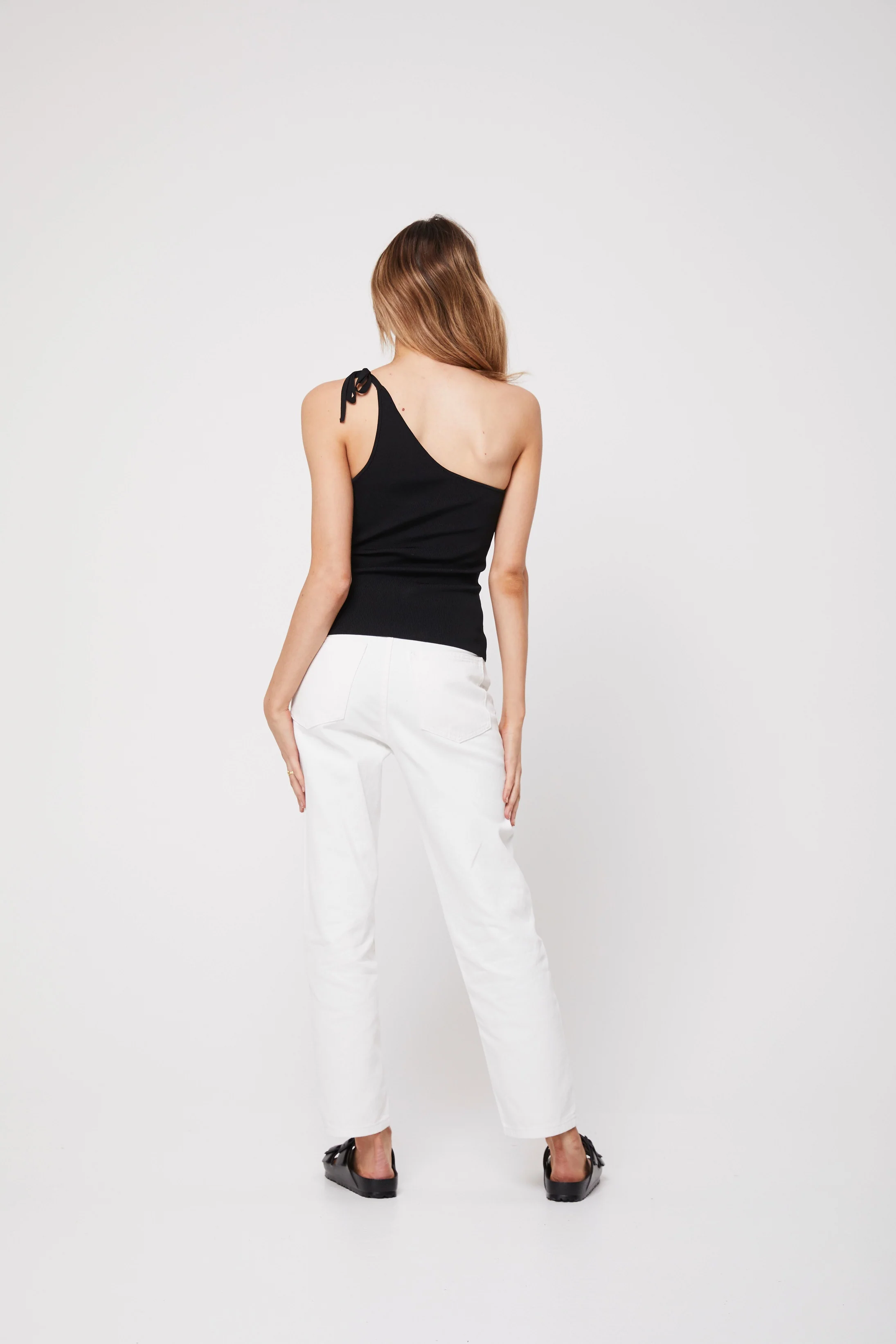 Rozalia Russian x Atoir WOMENS THE ONE SHOULDER TOP - BLACK - Image 3