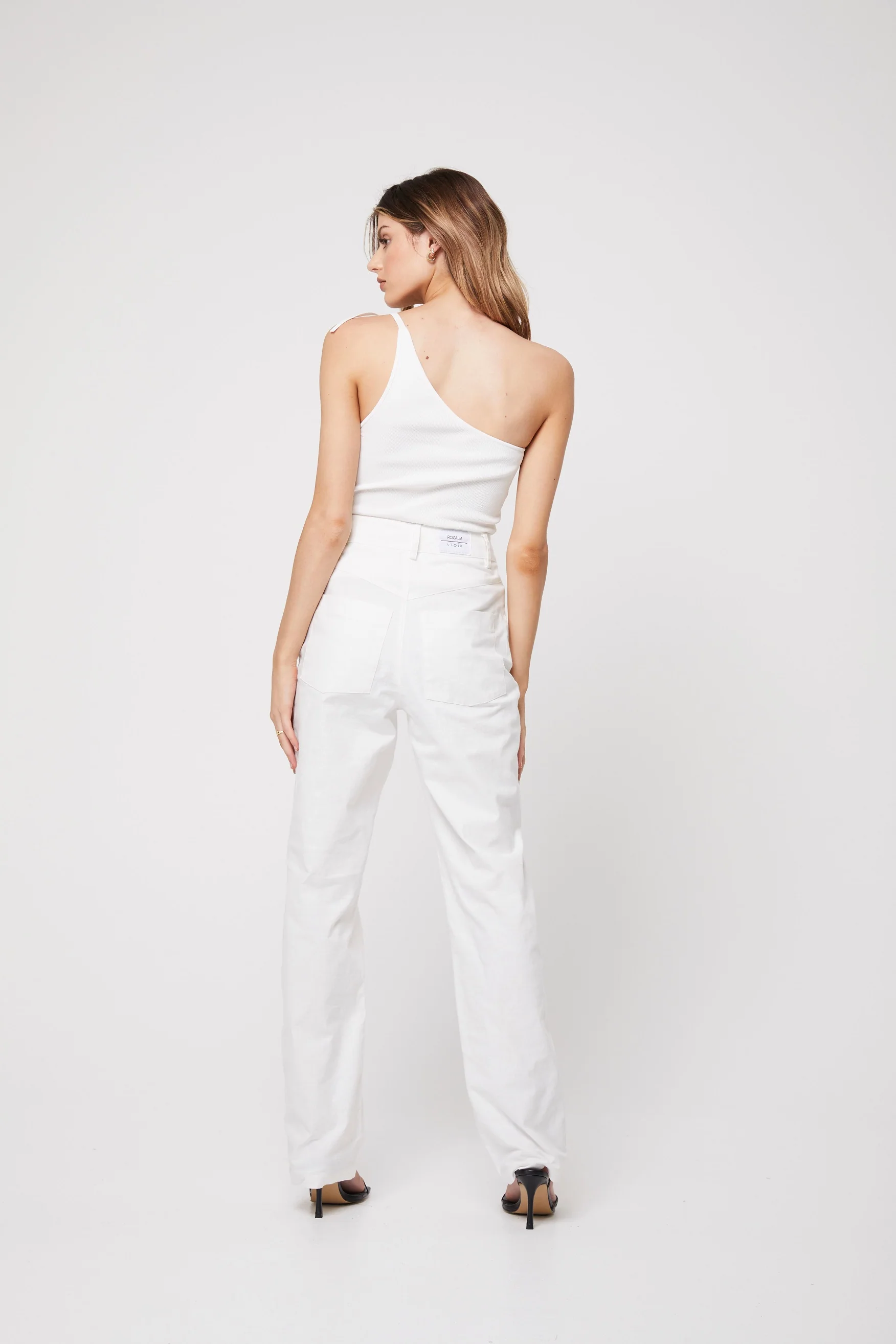 Rozalia Russian x Atoir WOMENS THE ONE SHOULDER TOP - WHITE - Image 5