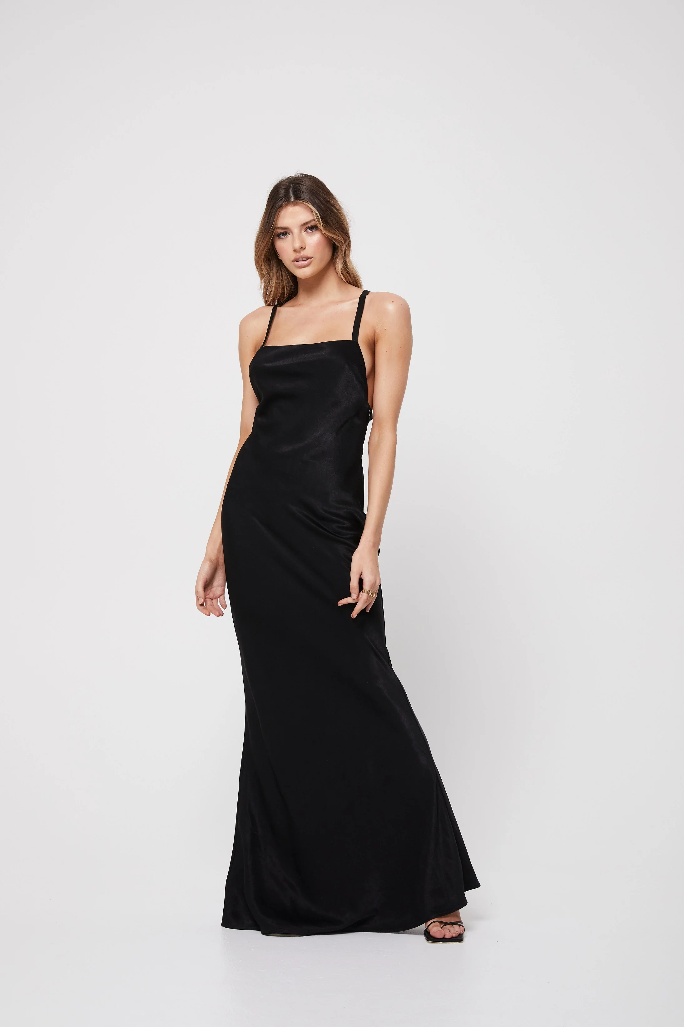 Rozalia Russian x Atoir WOMENS THE SLIP DRESS - BLACK - Image 4