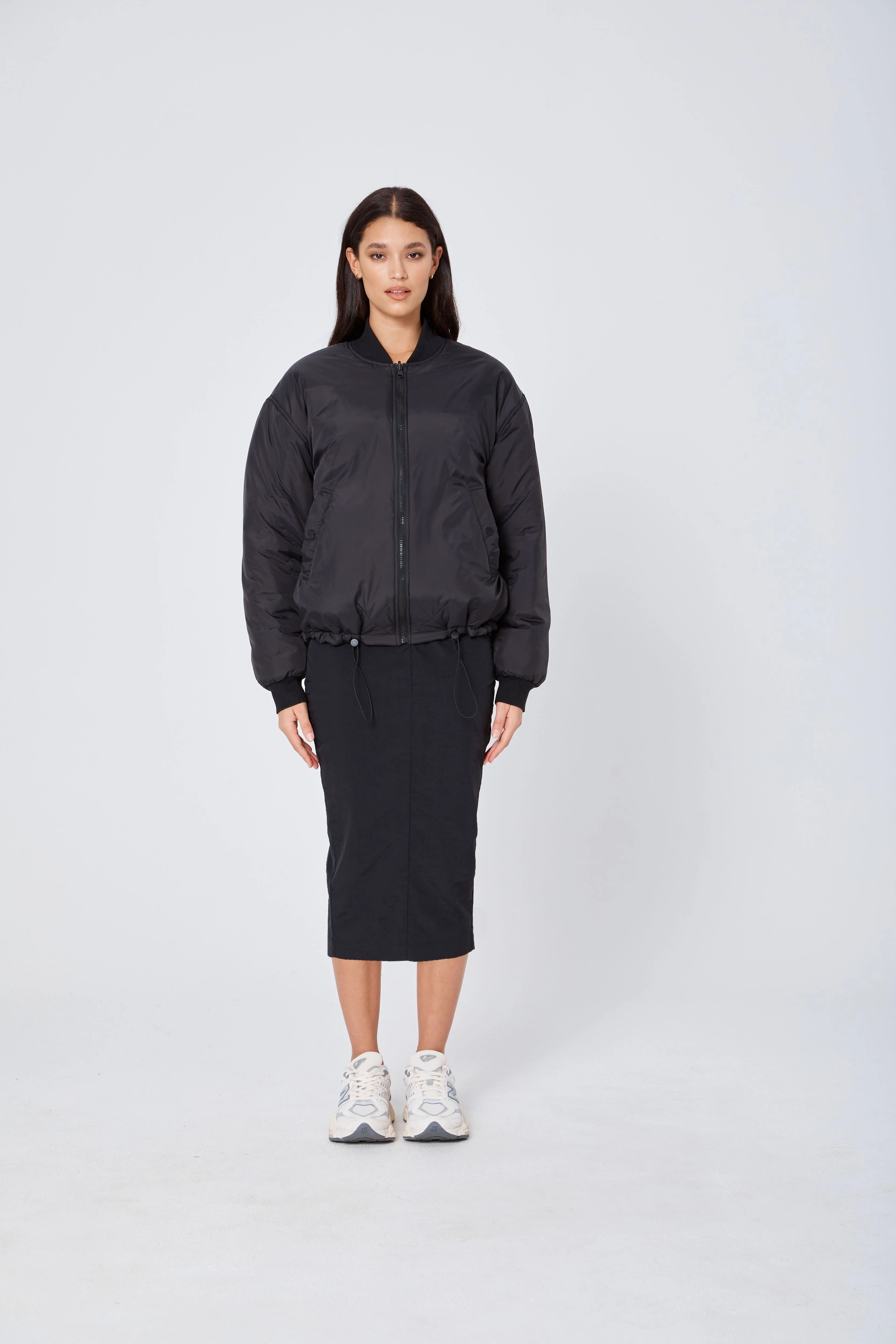 ROZALIA x ATOIR Womens The Bomber Jacket Black - Image 2