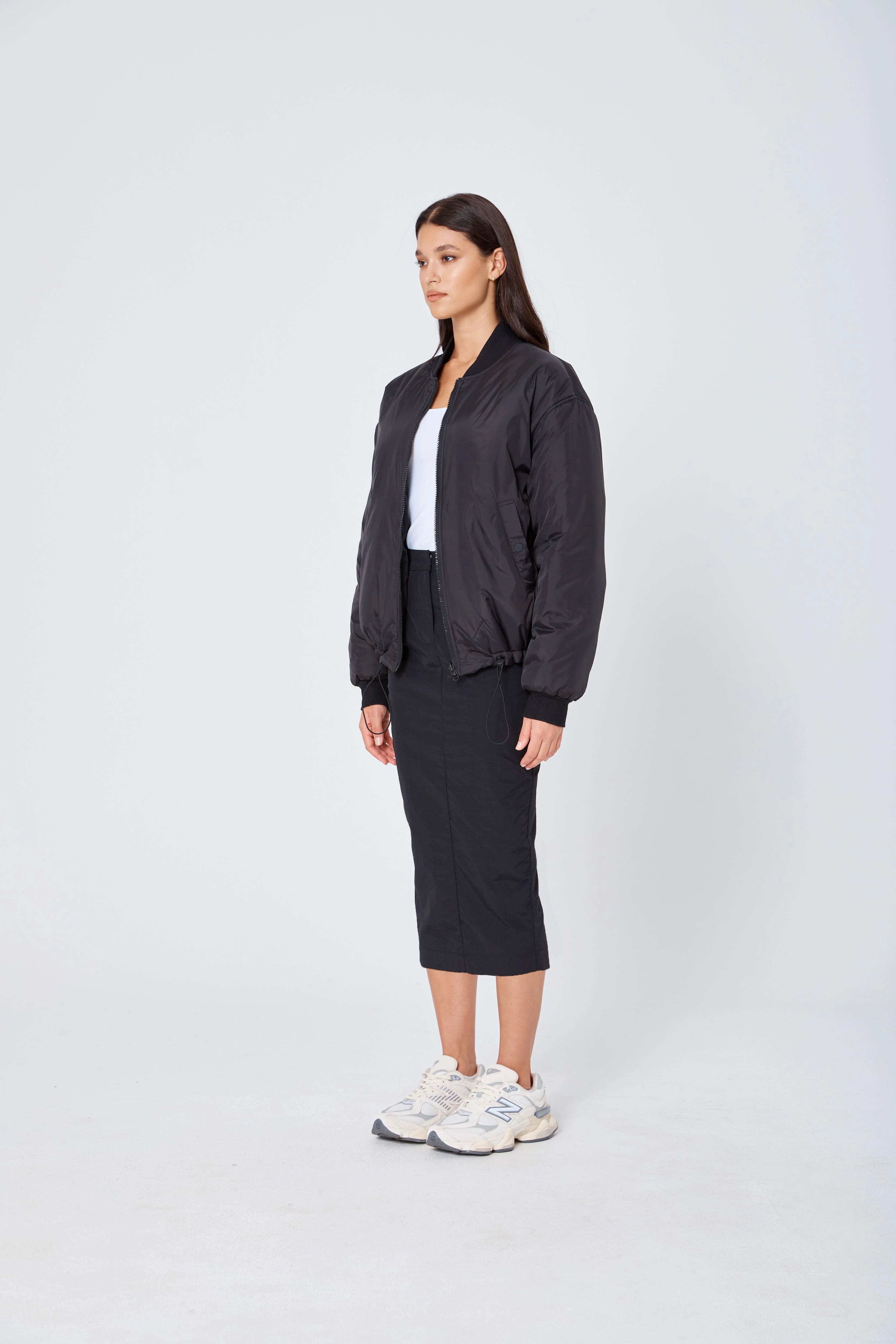 ROZALIA x ATOIR Womens The Bomber Jacket Black - Image 3