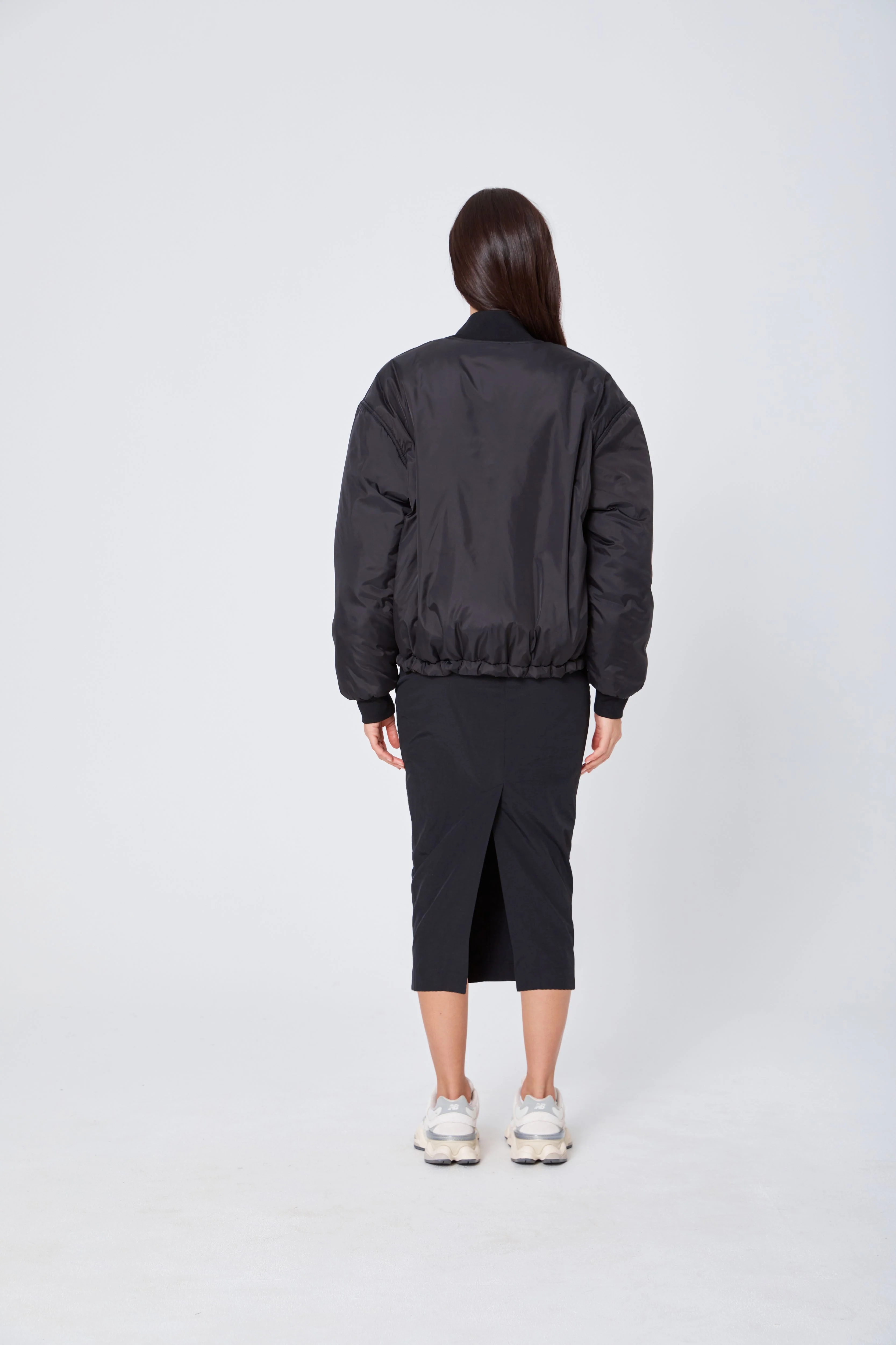 ROZALIA x ATOIR Womens The Bomber Jacket Black - Image 6