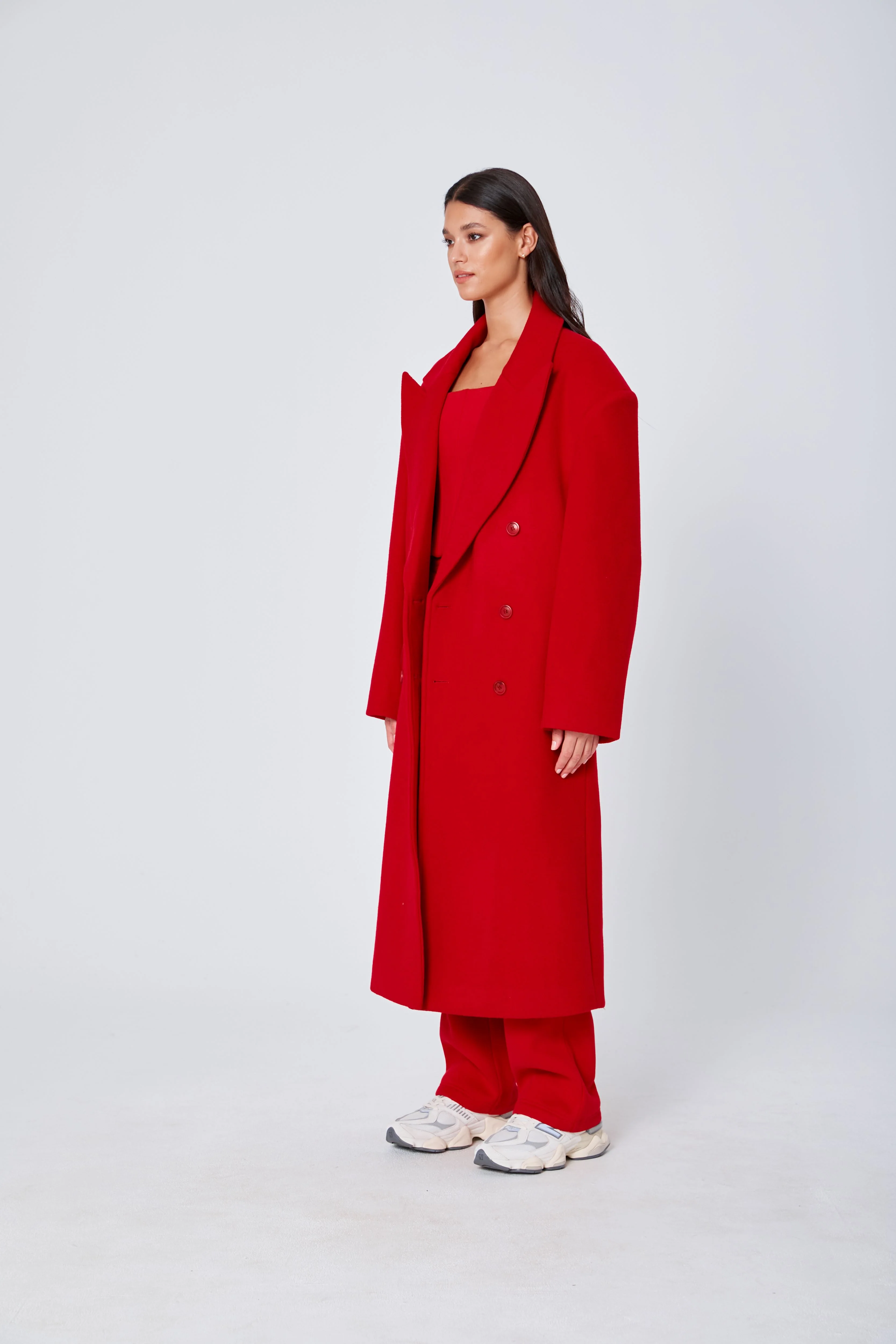 ROZALIA x ATOIR Womens The Coat Chili - Image 10