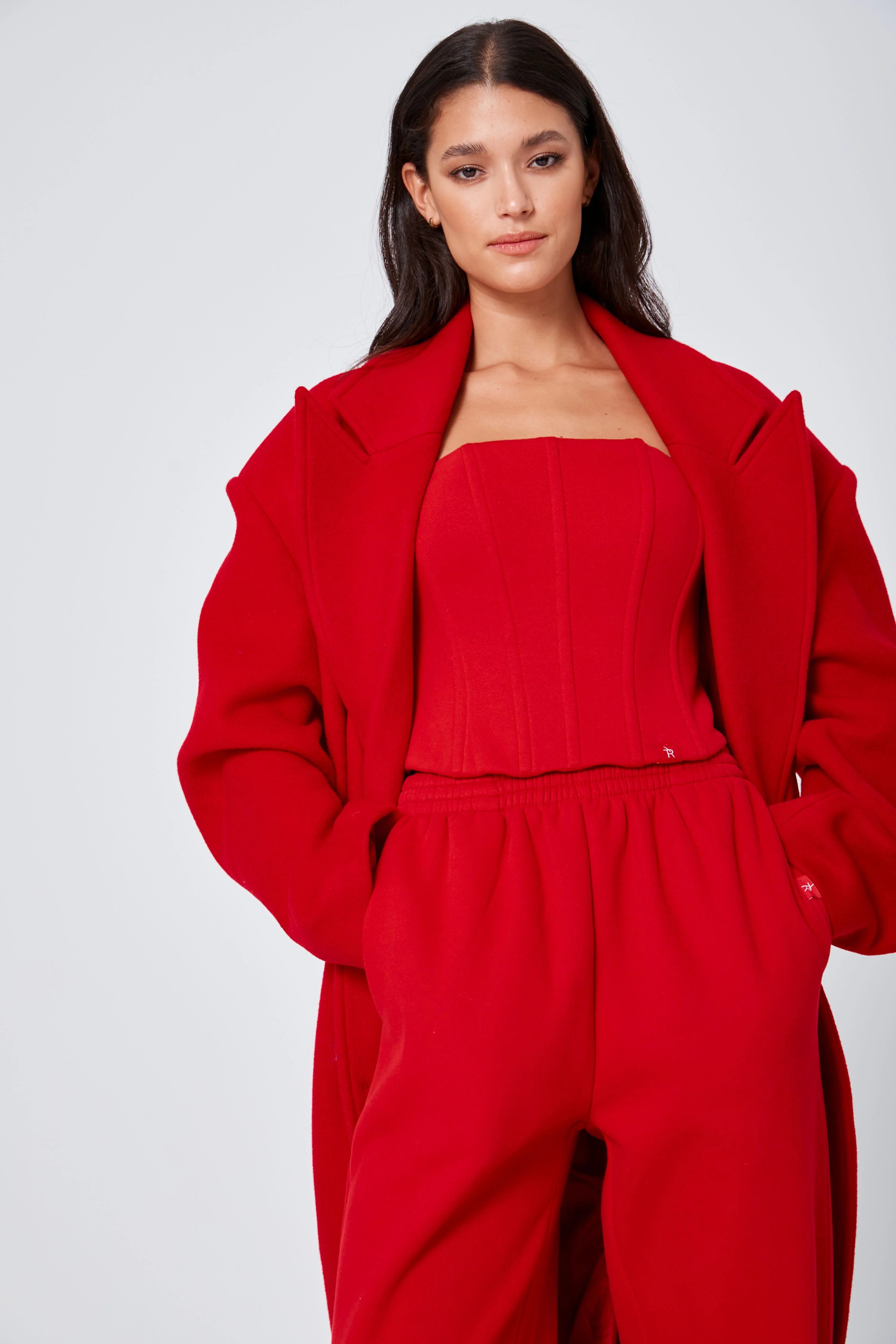 ROZALIA x ATOIR Womens The Coat Chili - Image 2