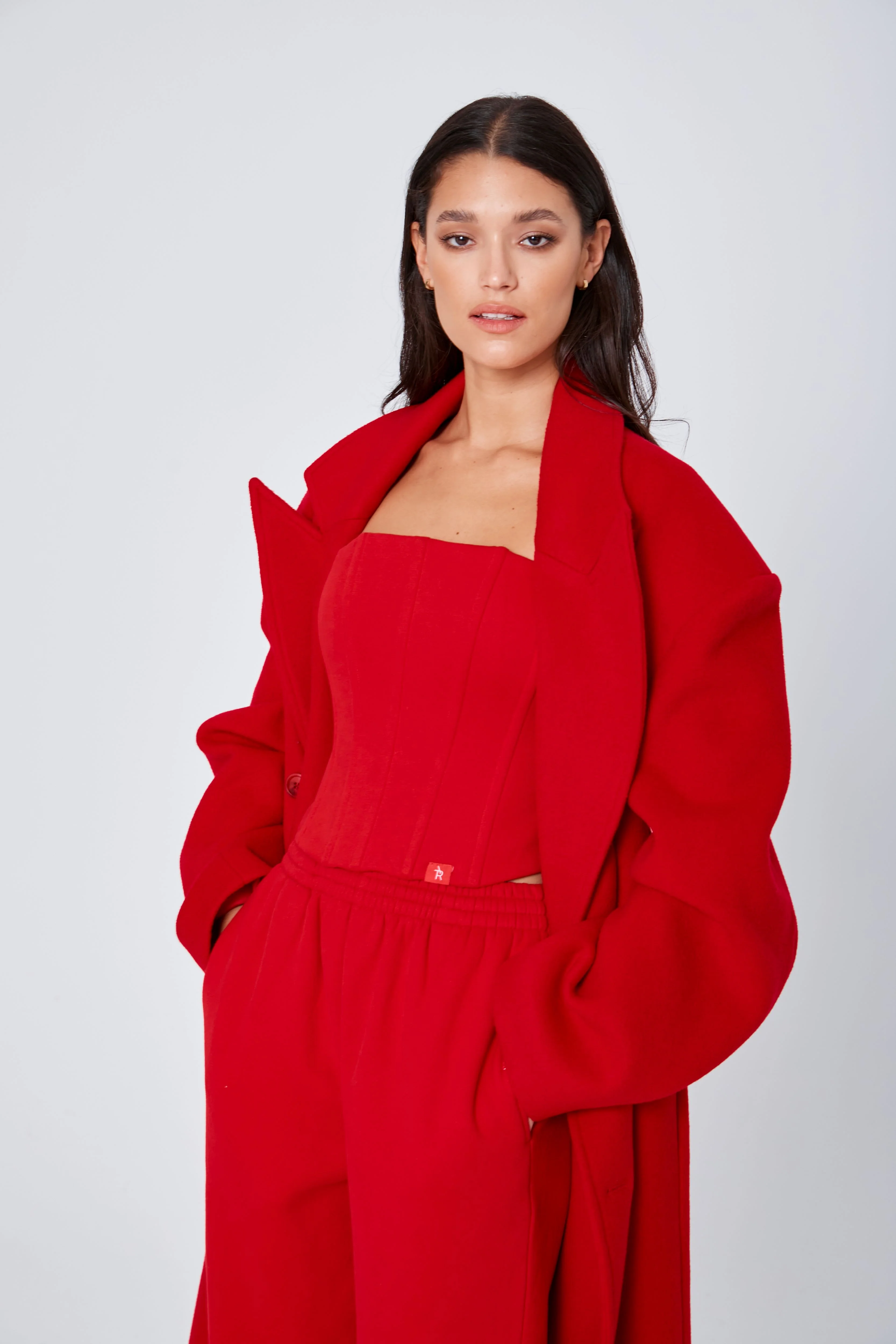 ROZALIA x ATOIR Womens The Coat Chili - Image 3