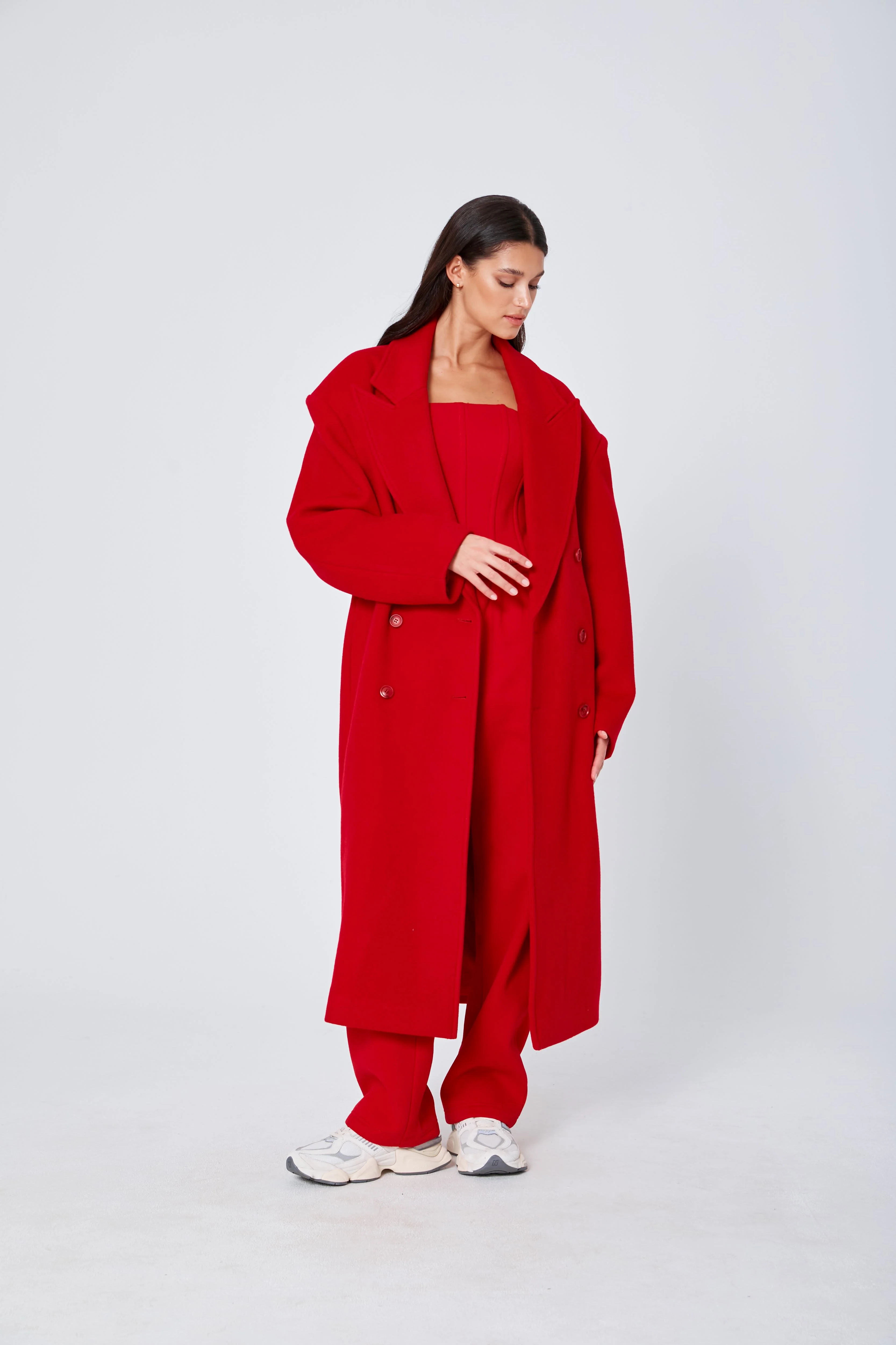 ROZALIA x ATOIR Womens The Coat Chili - Image 8