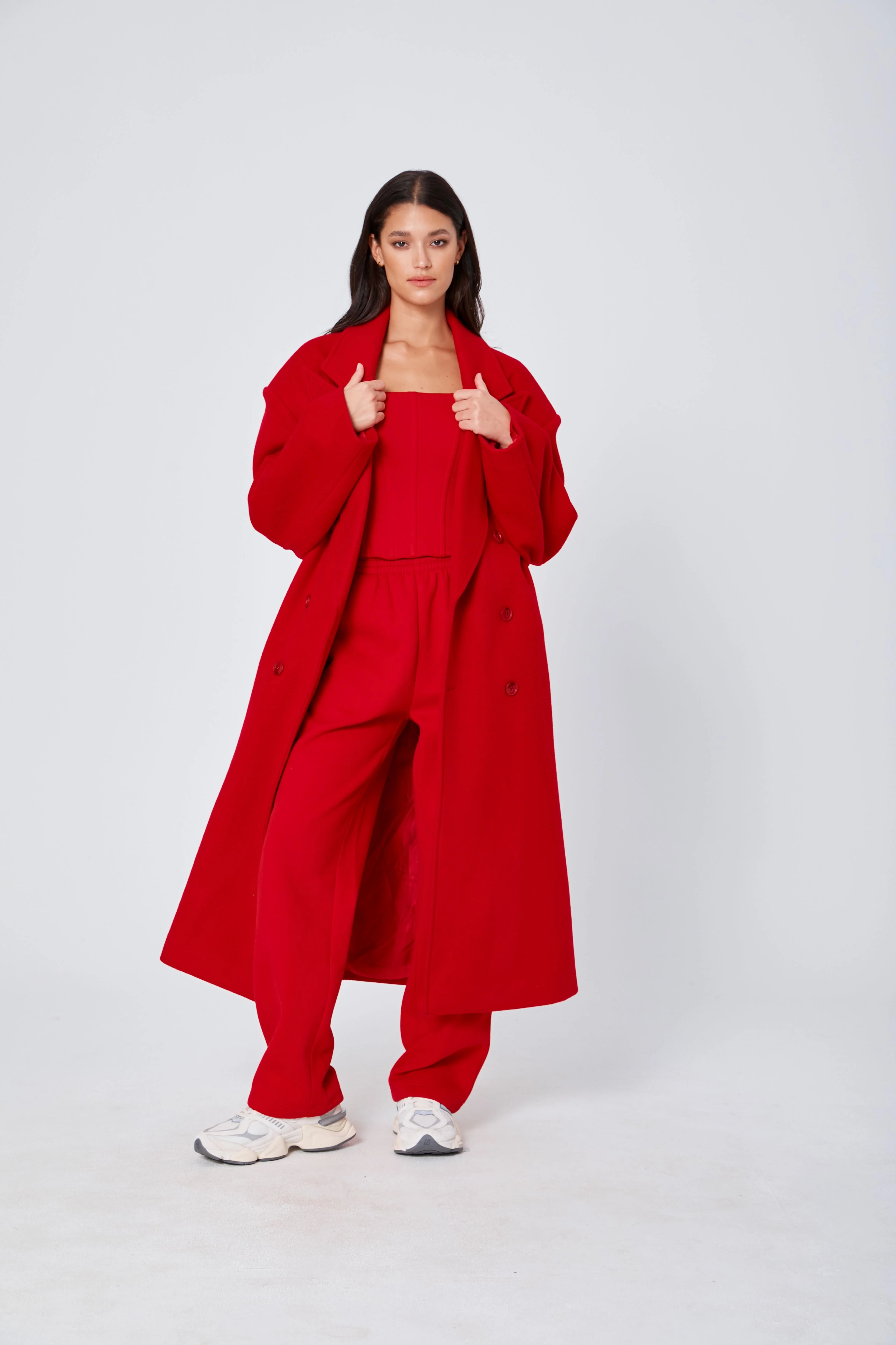 ROZALIA x ATOIR Womens The Coat Chili - Image 9