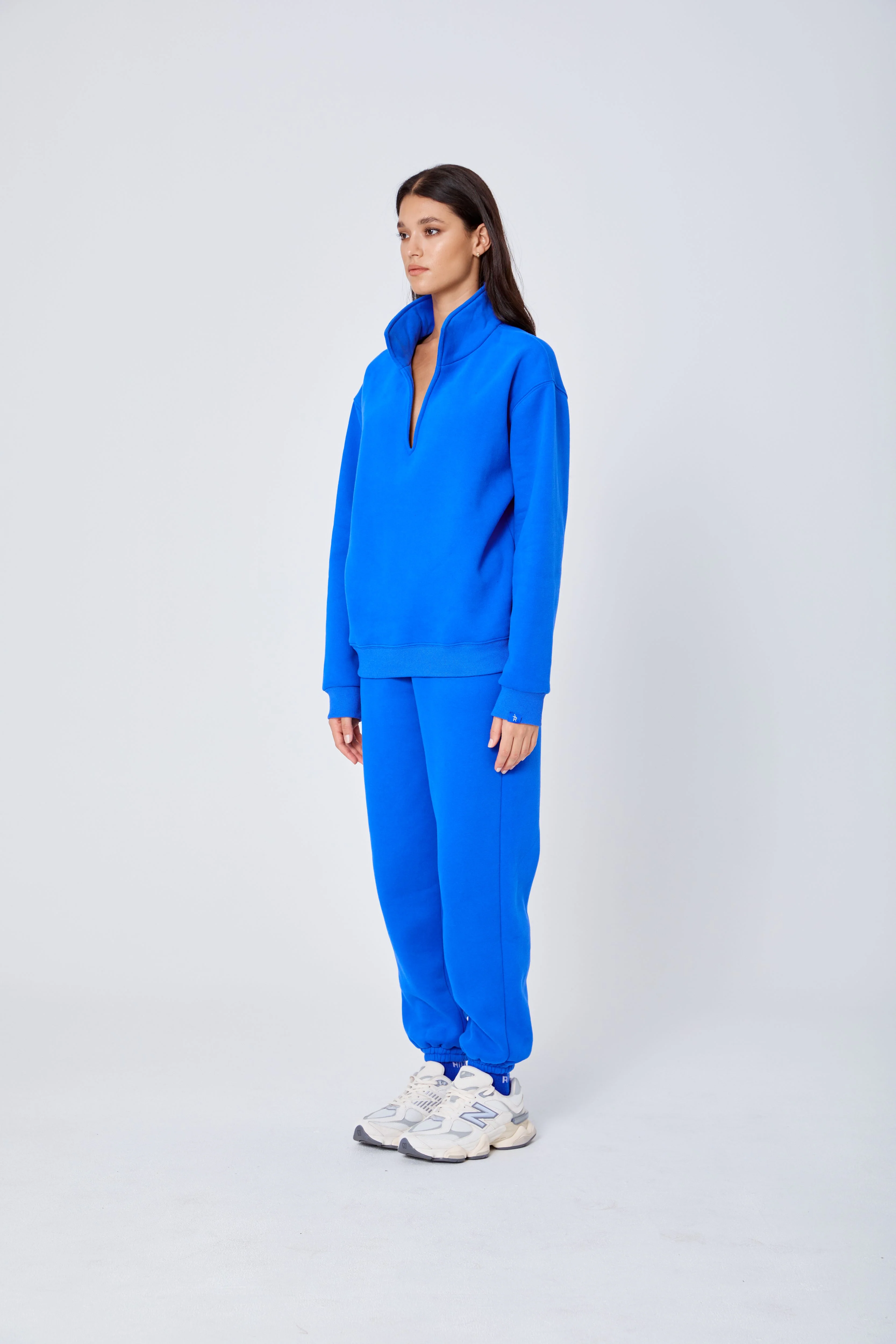 ROZALIA x ATOIR Womens The Collar Jumper Cobalt - Image 7