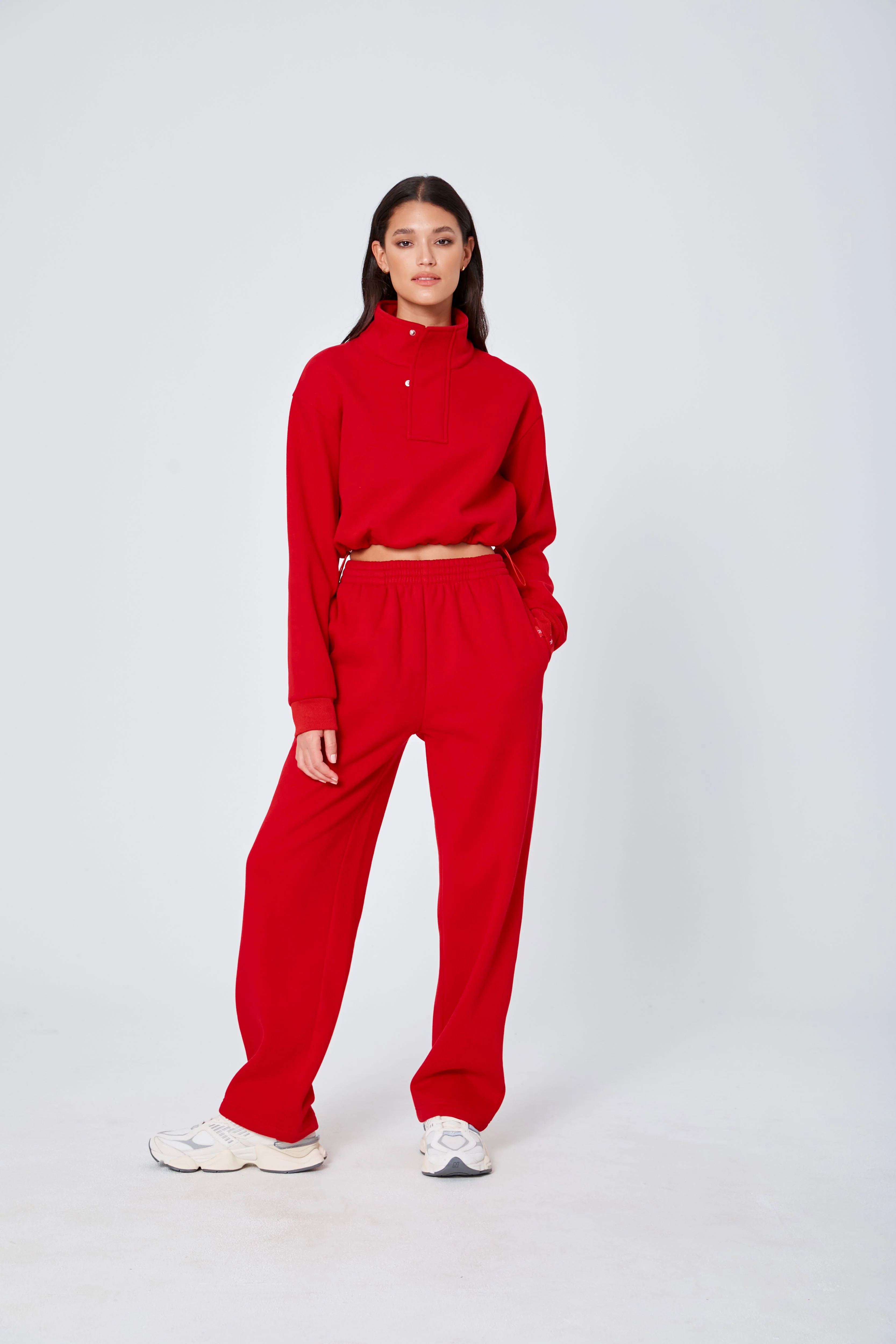 ROZALIA x ATOIR Womens The Straight Leg Pant- Chili - Image 8