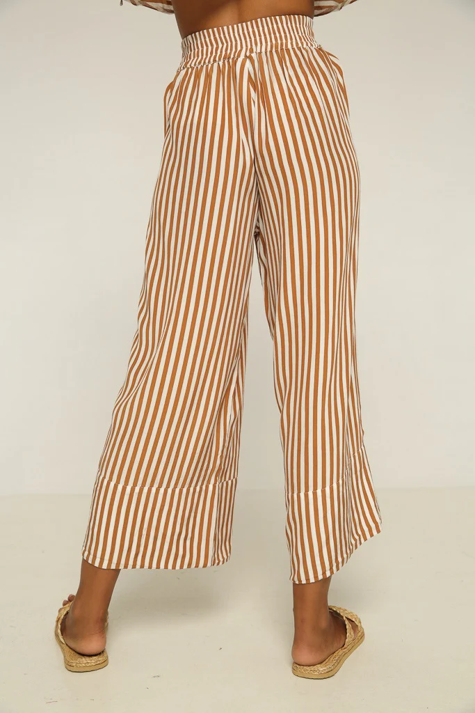 Rue Stiic Womens ANNI LACED PANT GOLD STRIPE - Image 2