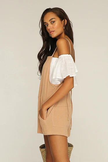 Rue Stiic WOMENS JAGGER OFF SHOULDER TOP WHITE - Image 10