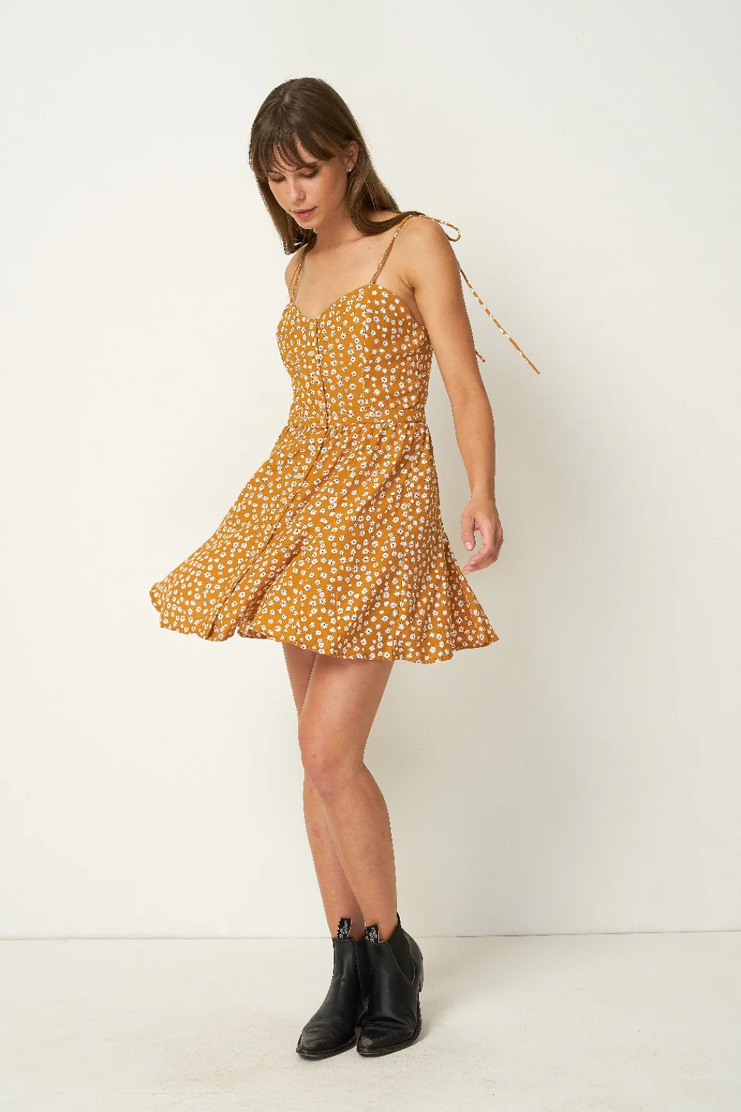 Rue Stiic WOMENS PALMDALE MINI DRESS COLORADO DAISY DESERT SUN - Image 2