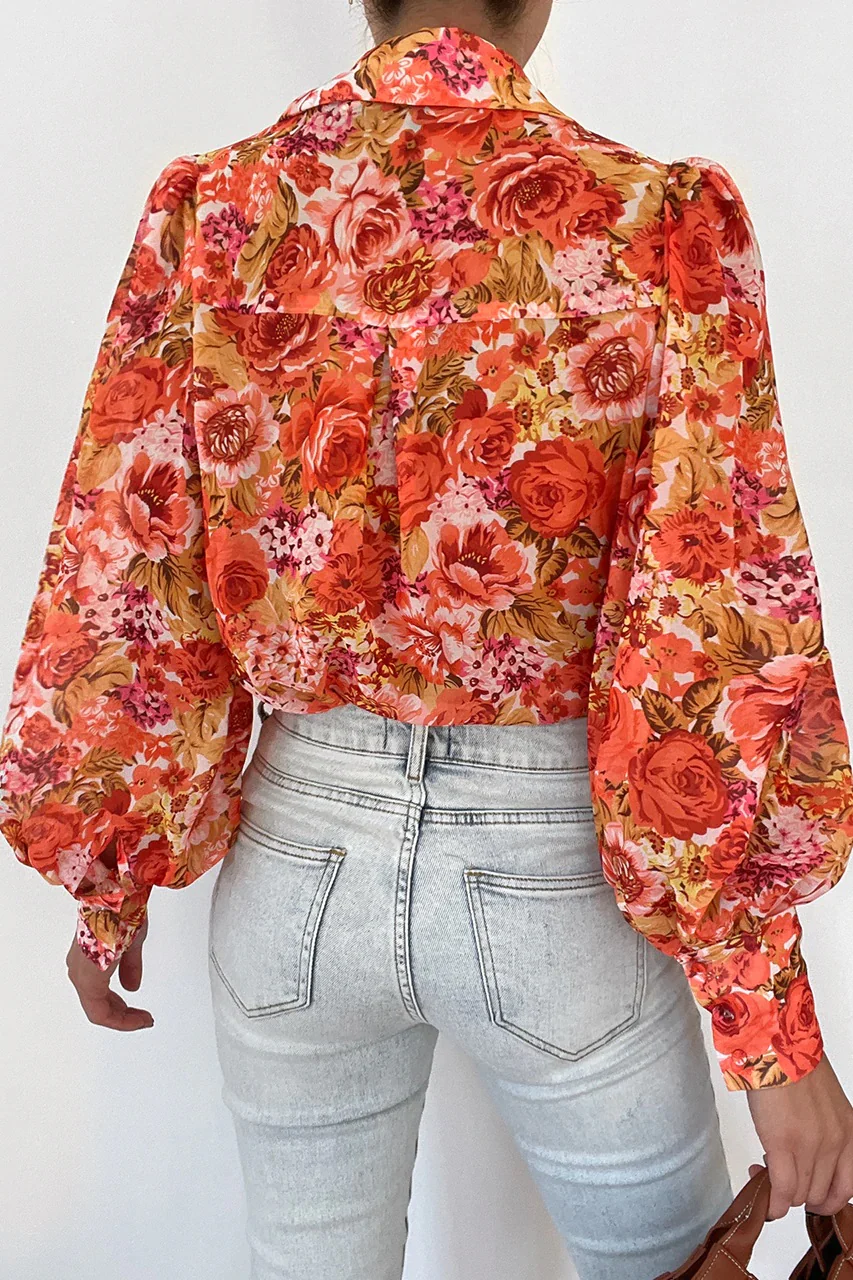 RUNAWAY THE LABEL Womens Fleetwood Blouse Azar Floral - Image 2