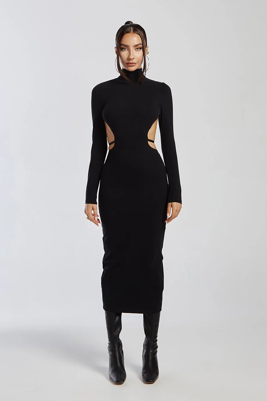 RUNAWAY Womens Valkyrie Dress - Black - Image 3