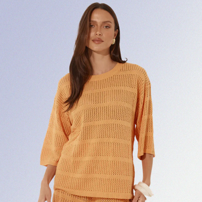 SEVEN WONDERS Womens Rani Top - Tangerine - Image 4
