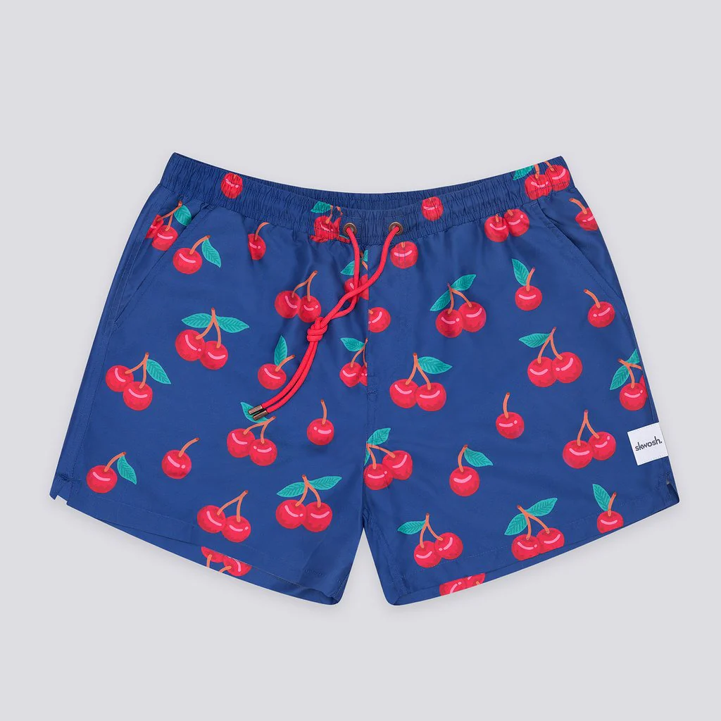 Skwosh Club MENS  CHERRY PICKER SWIM SHORTS - Image 2