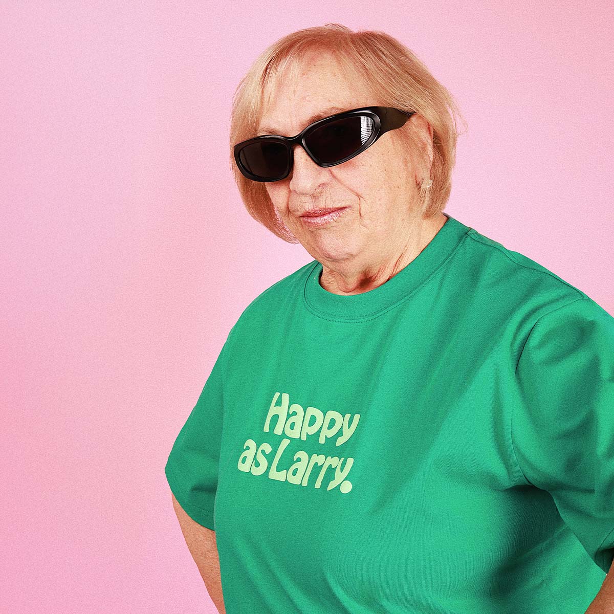 SKWOSH CLUB Mens Happy As Larry Slang Tee in Green - Image 6