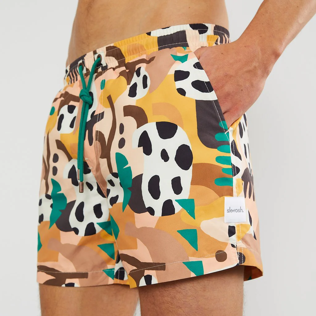 Skwosh Club MENS JUNGLE BOOGIE SWIM SHORTS - Image 2
