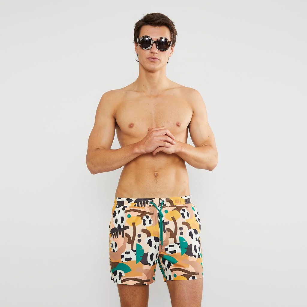 Skwosh Club MENS JUNGLE BOOGIE SWIM SHORTS - Image 3