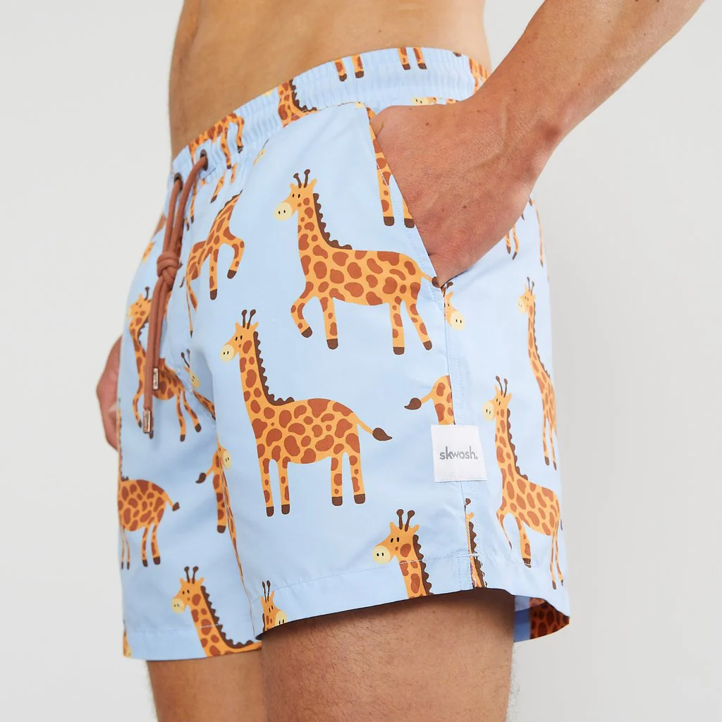 Skwosh Club MENS LONG NECK SWIM SHORTS - Image 2