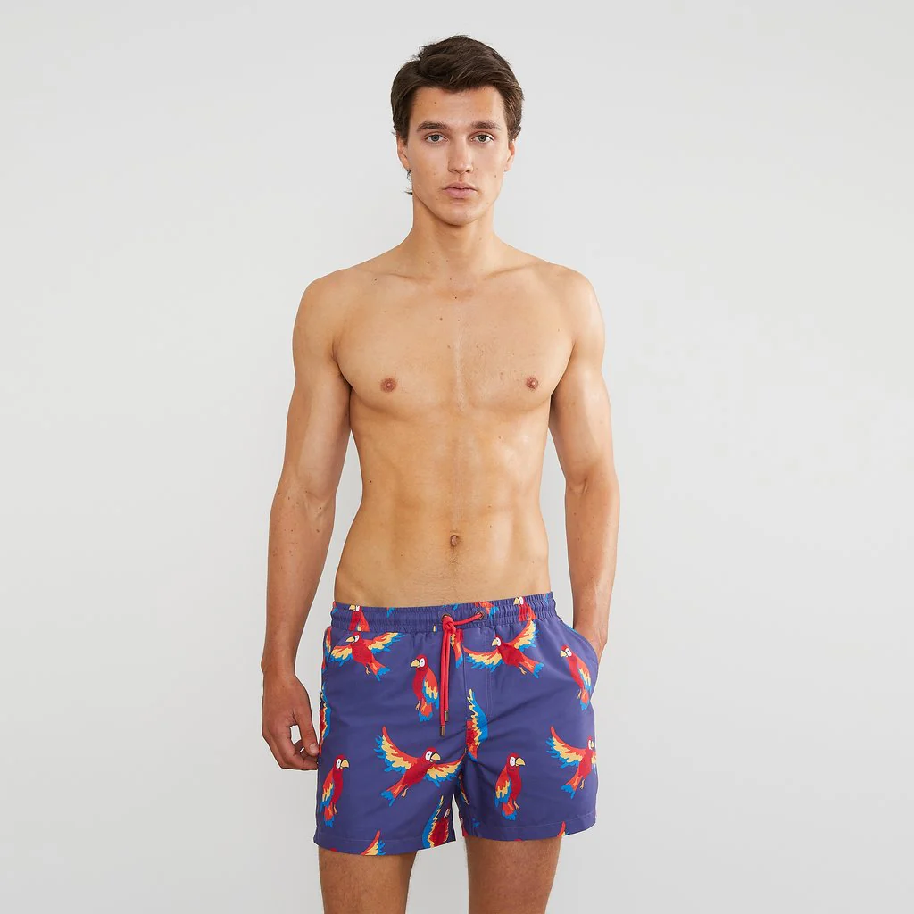 Skwosh Club MENS POLLY WANNA CRACKER SWIM SHORTS - Image 3