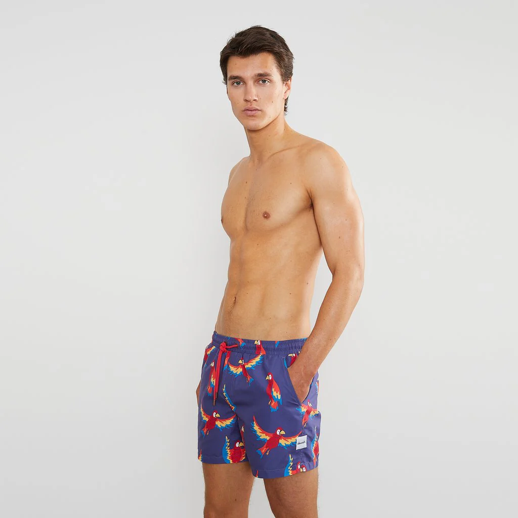 Skwosh Club MENS POLLY WANNA CRACKER SWIM SHORTS - Image 4