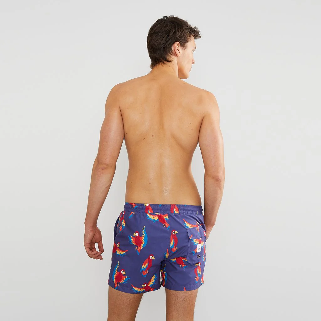 Skwosh Club MENS POLLY WANNA CRACKER SWIM SHORTS - Image 5