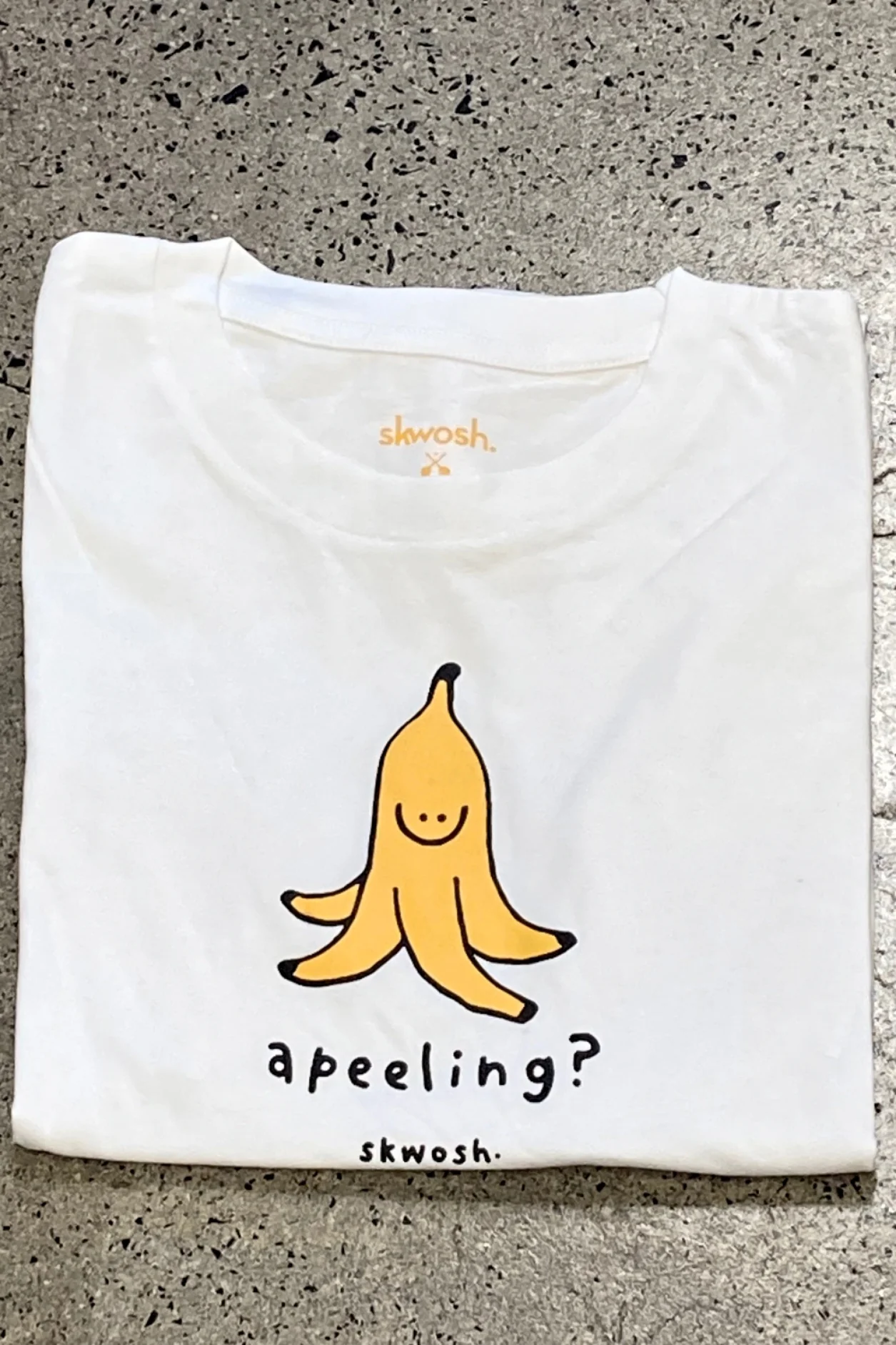 SKWOSH Mens Apeeling Tee - Off White - Image 3